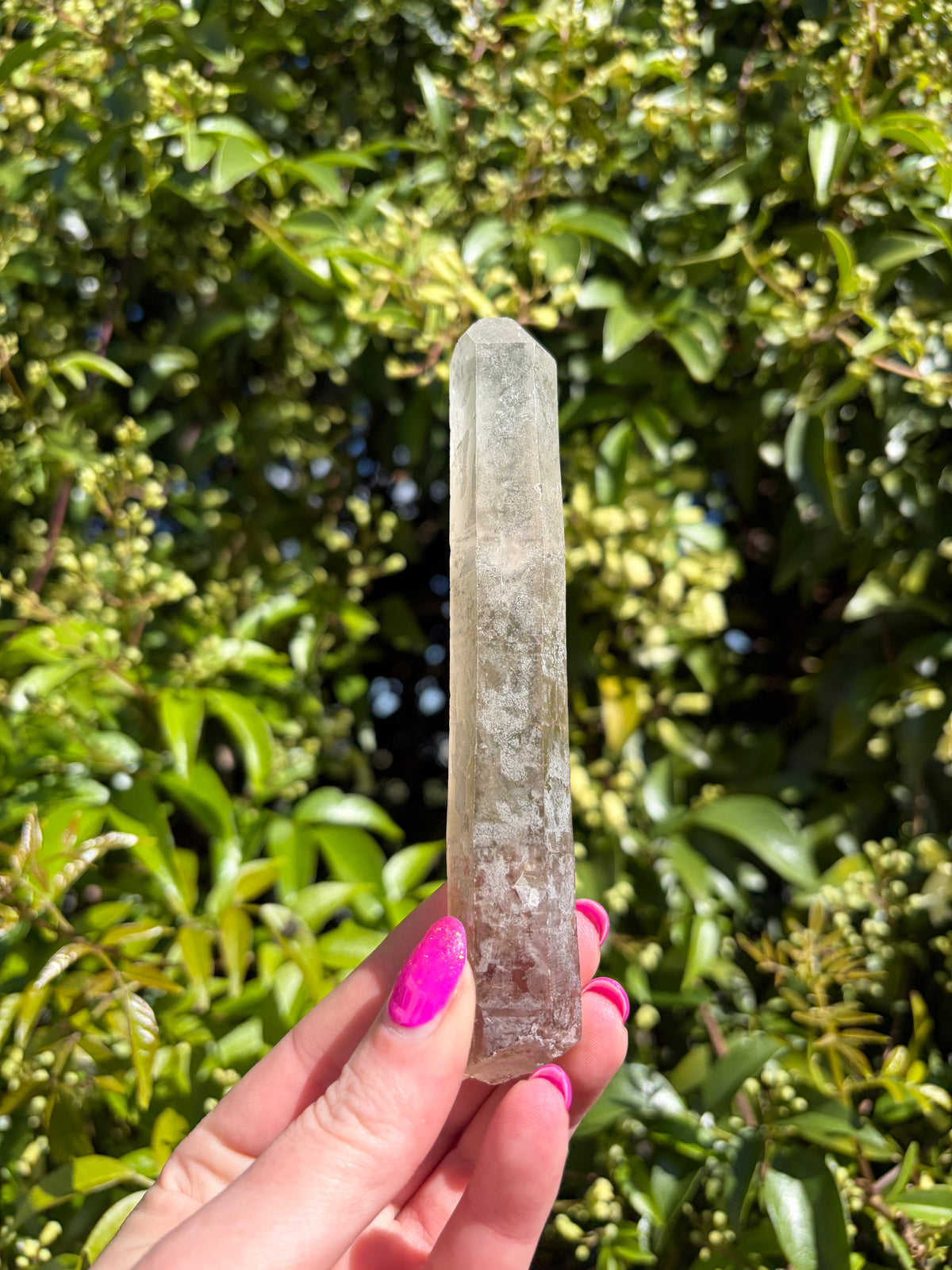 Lemurian Smoky Quartz Semi Polished Point C