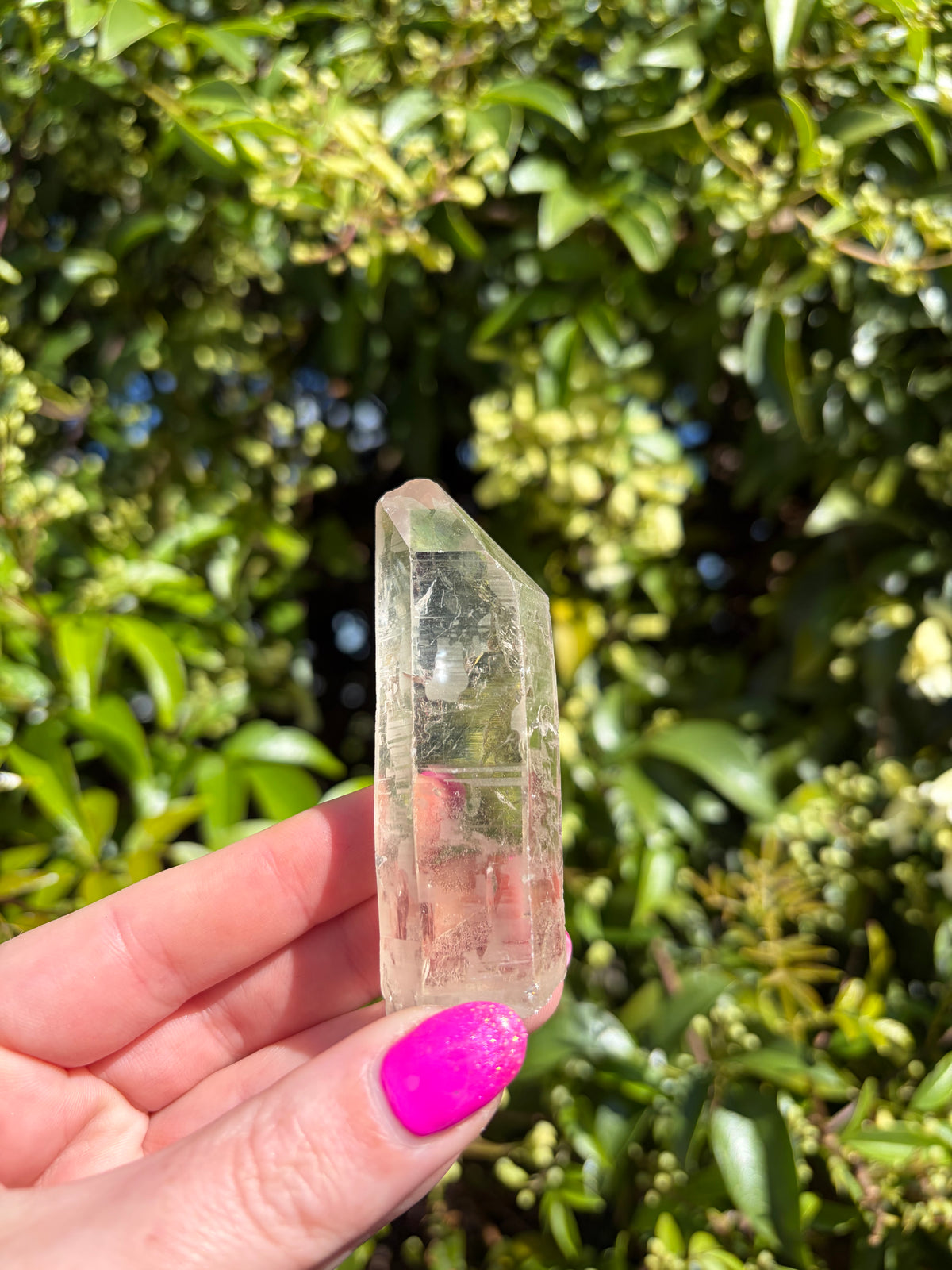 Lemurian Smoky Quartz Semi Polished Point G