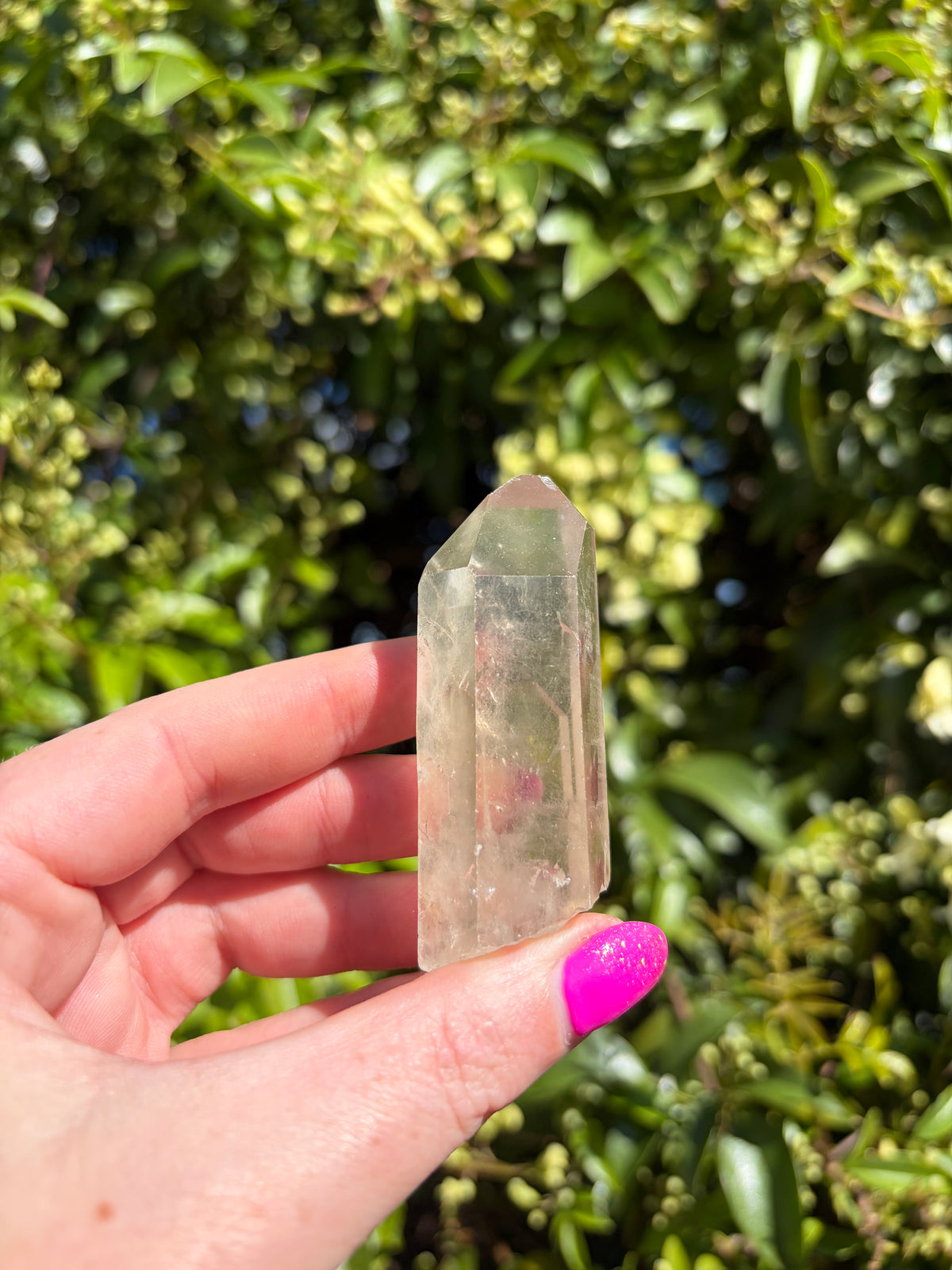 Lemurian Smoky Quartz Semi Polished Point H