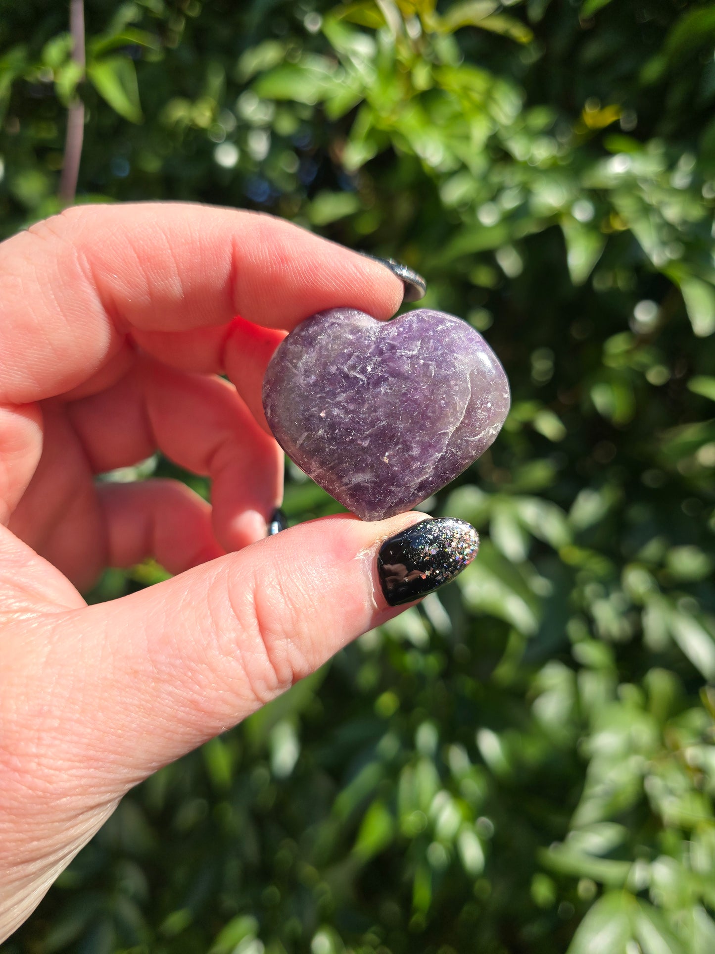 Lepidolite Small Heart