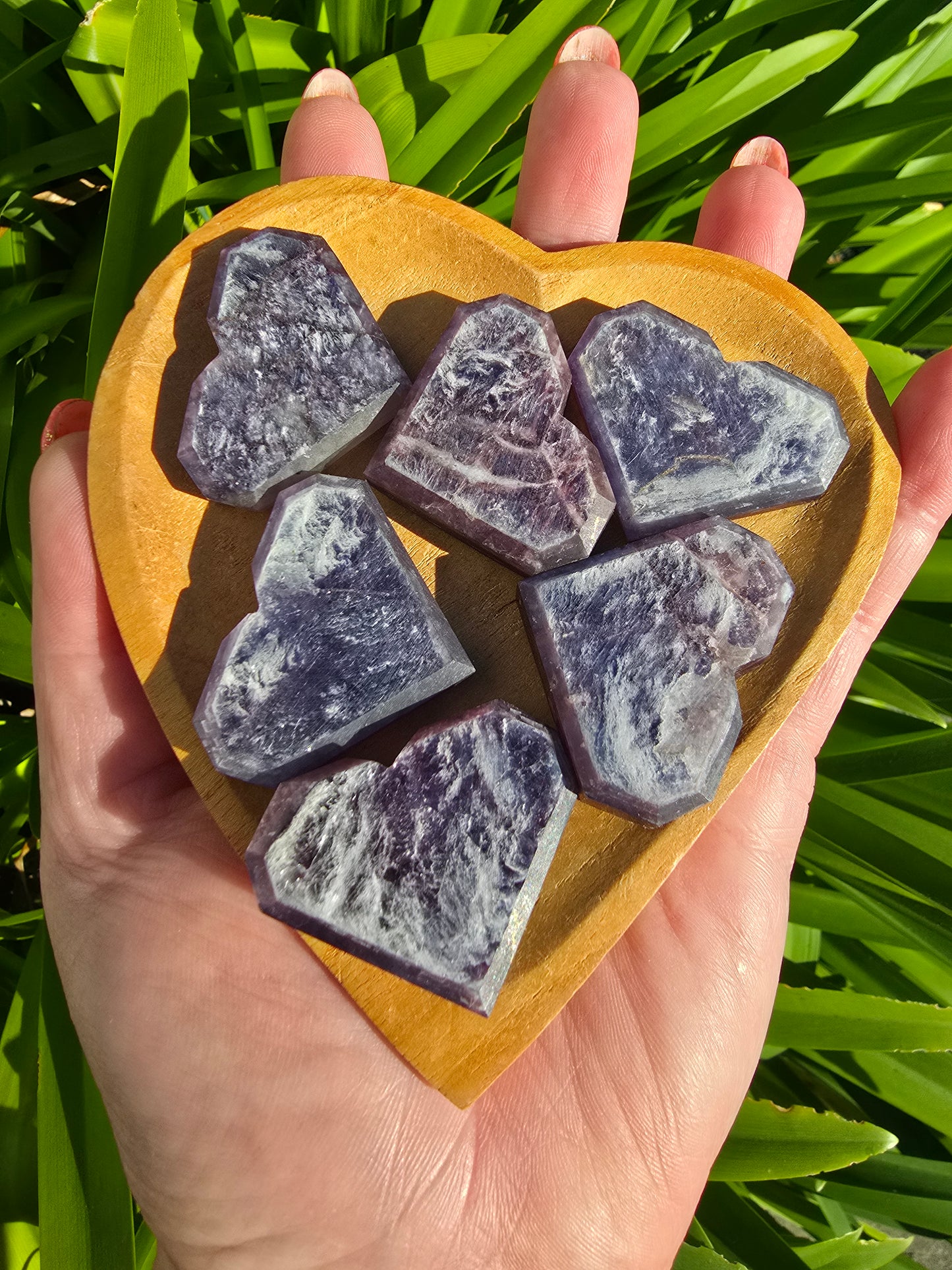 Lepidolite Medium Heart