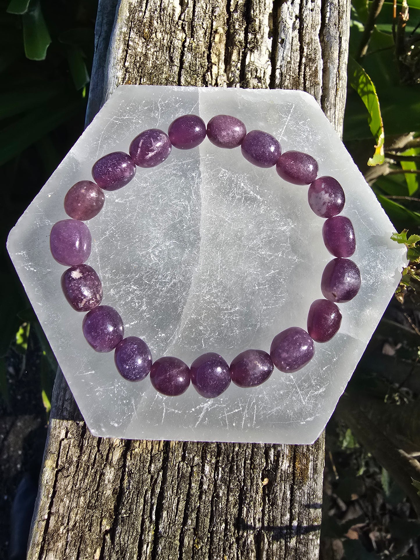 Lepidolite | Nugget Bead Bracelet
