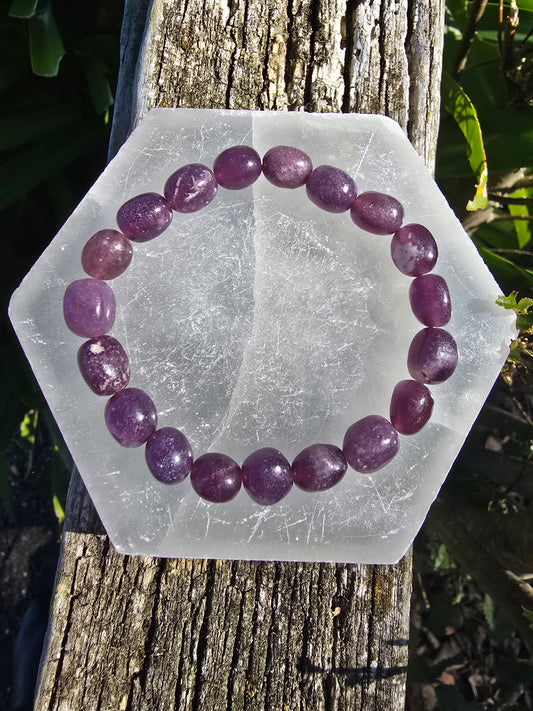 Lepidolite | Nugget Bead Bracelet
