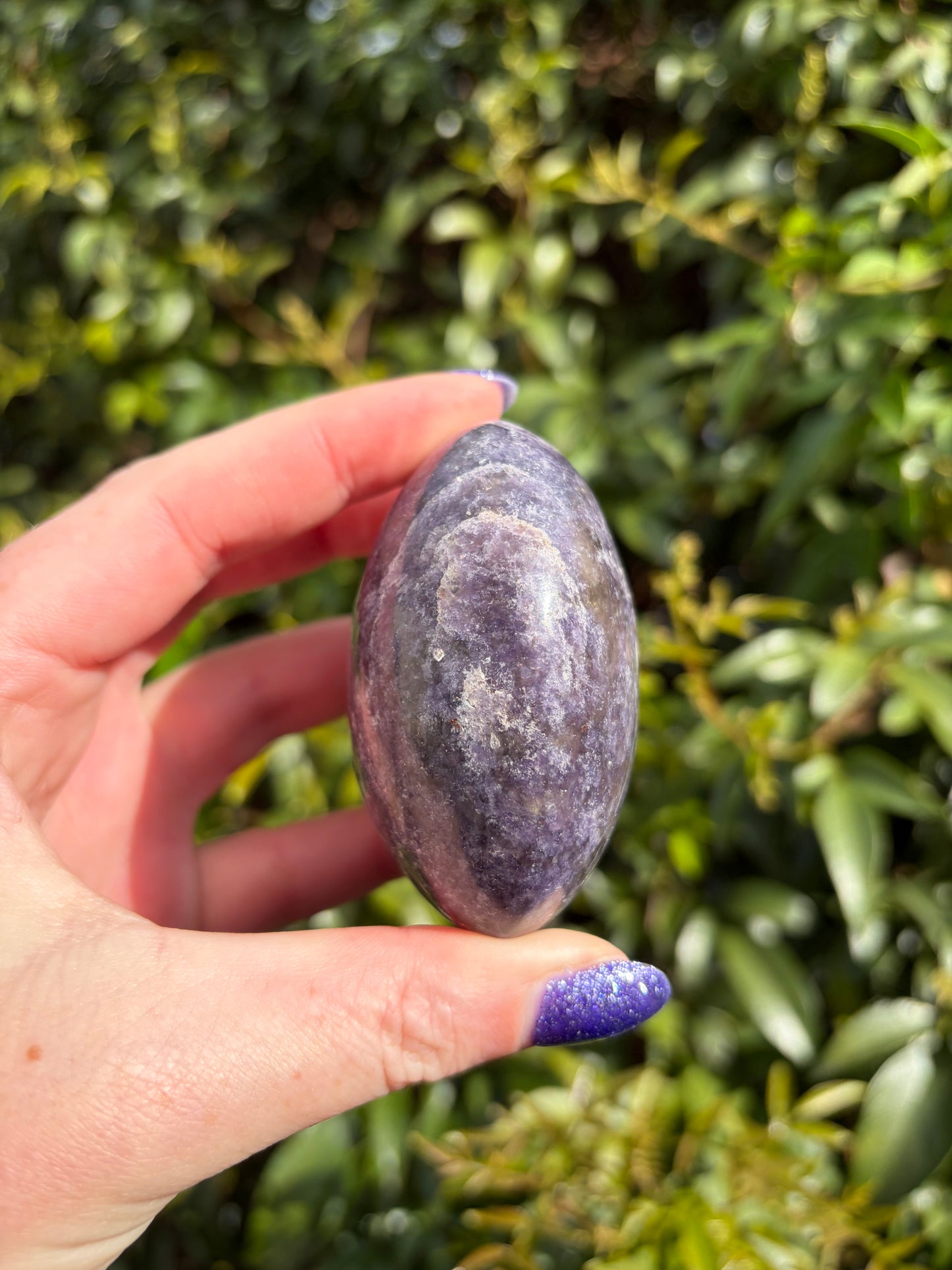 Lepidolite Palm Stone F