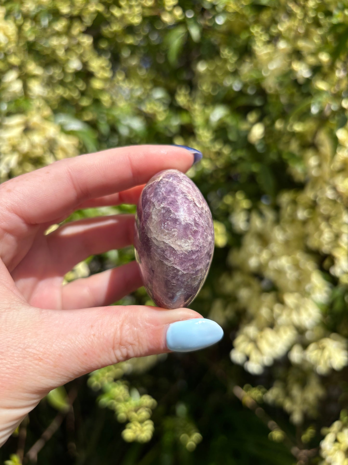 Lepidolite Palm Stone C