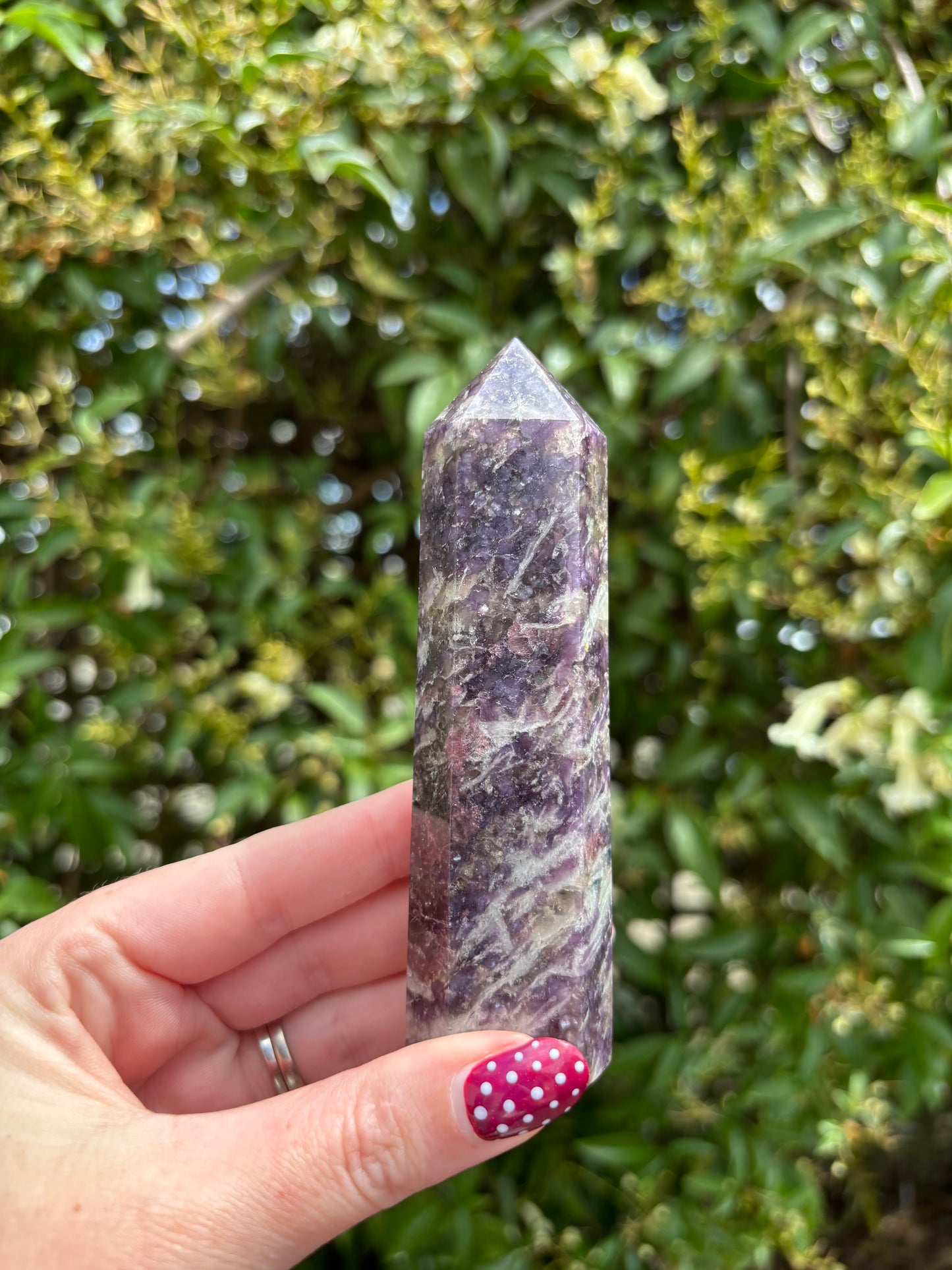 Lepidolite Polished Point C