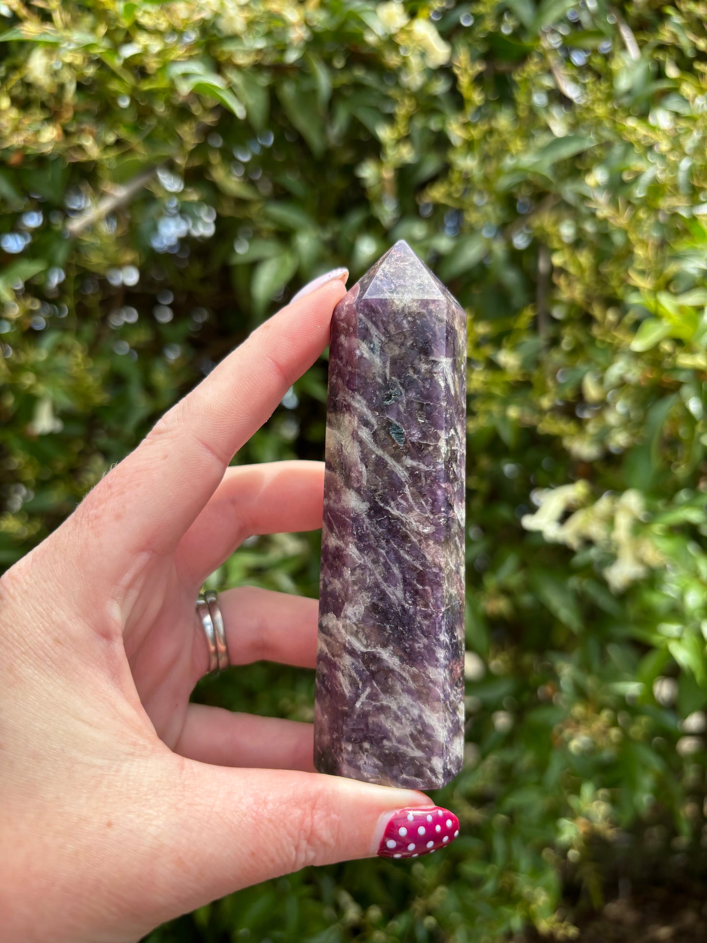 Lepidolite Polished Point C