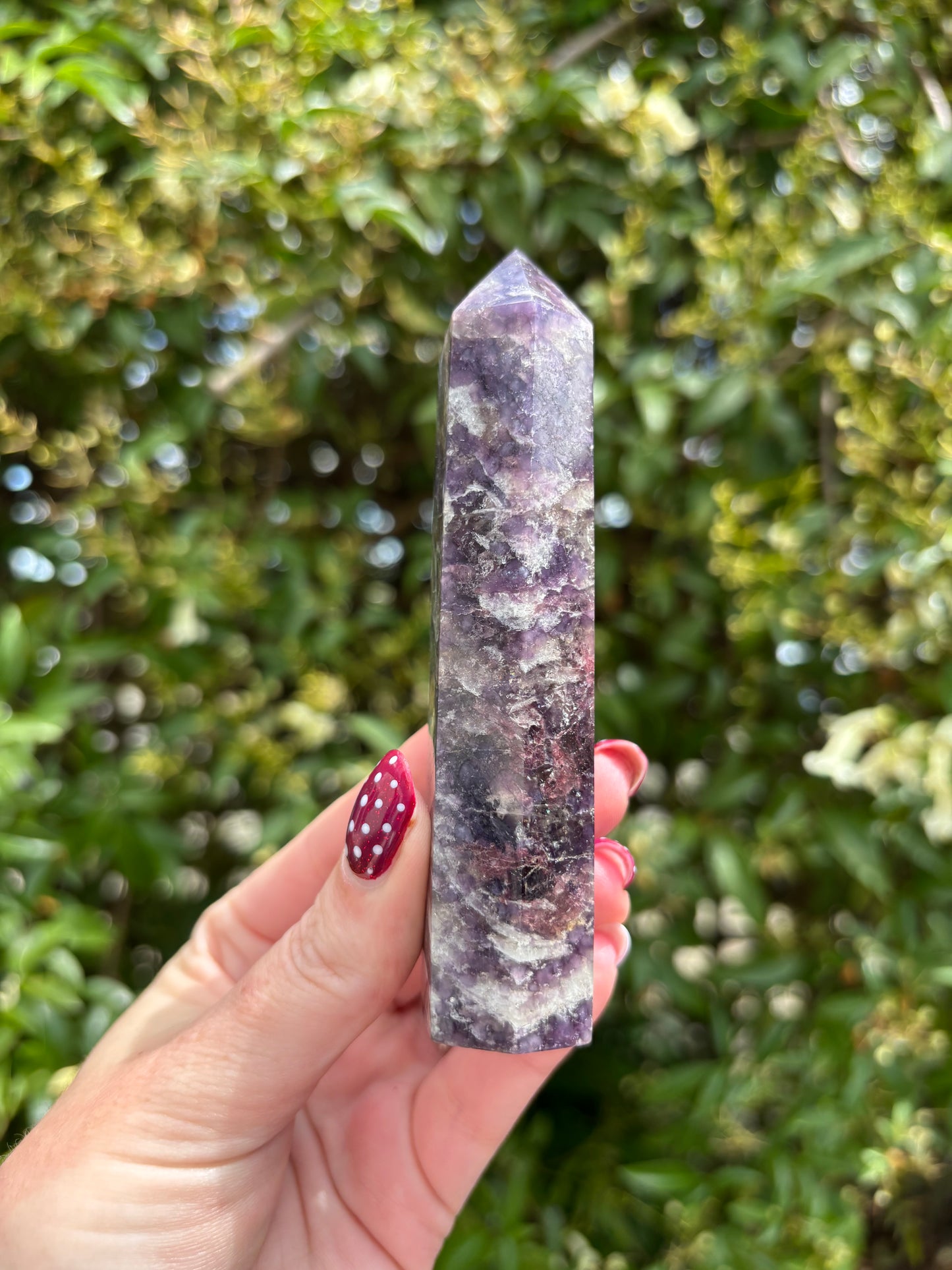Lepidolite Polished Point C