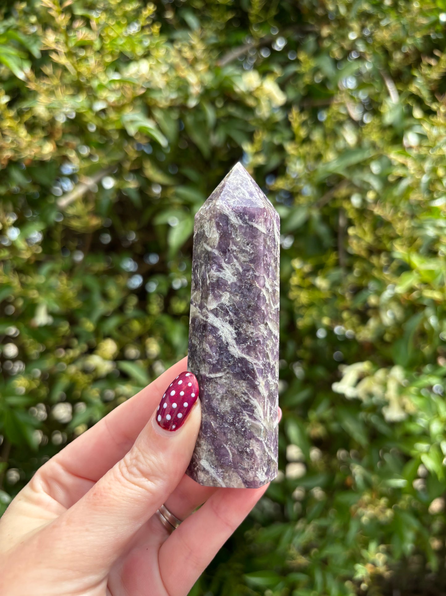 Lepidolite Polished Point D
