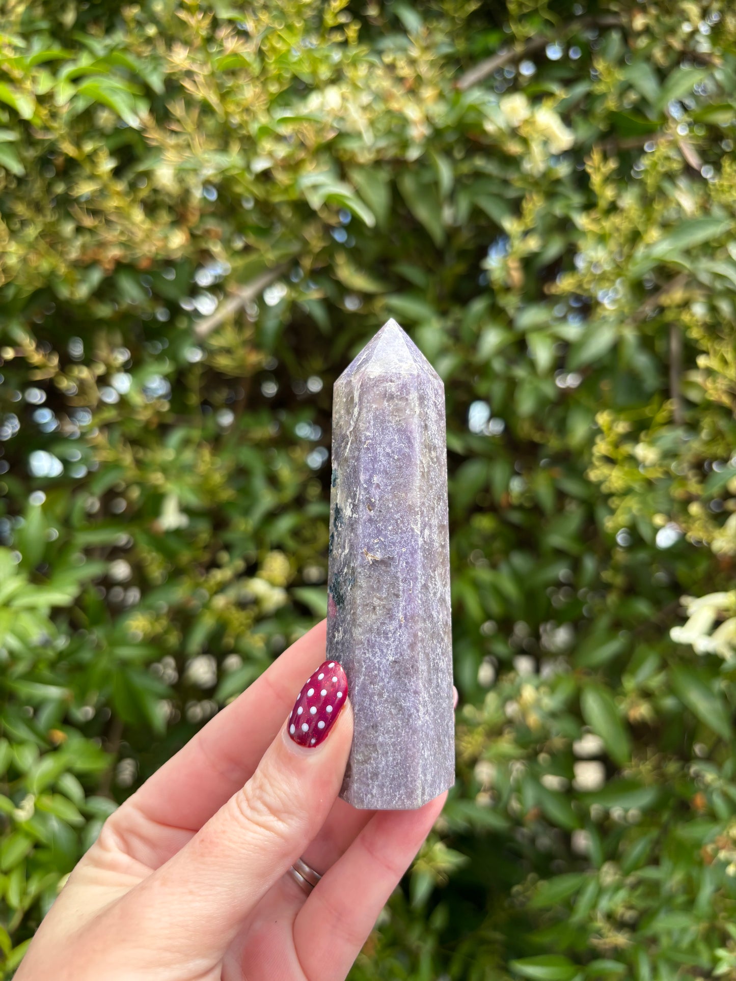 Lepidolite Polished Point E