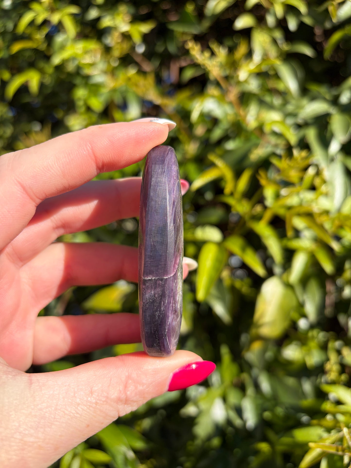 Lepidolite Palm Stone E