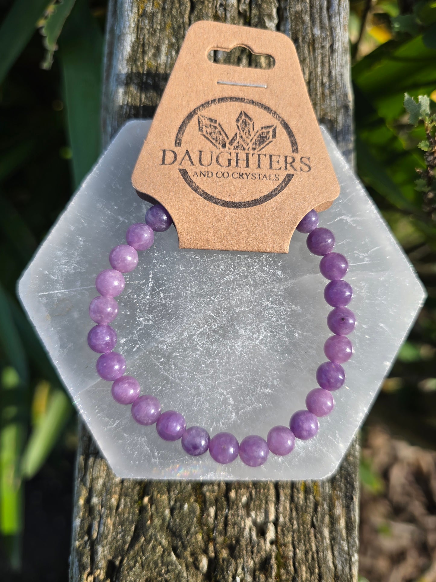 Lepidolite | Round Bead Bracelet 6 mm