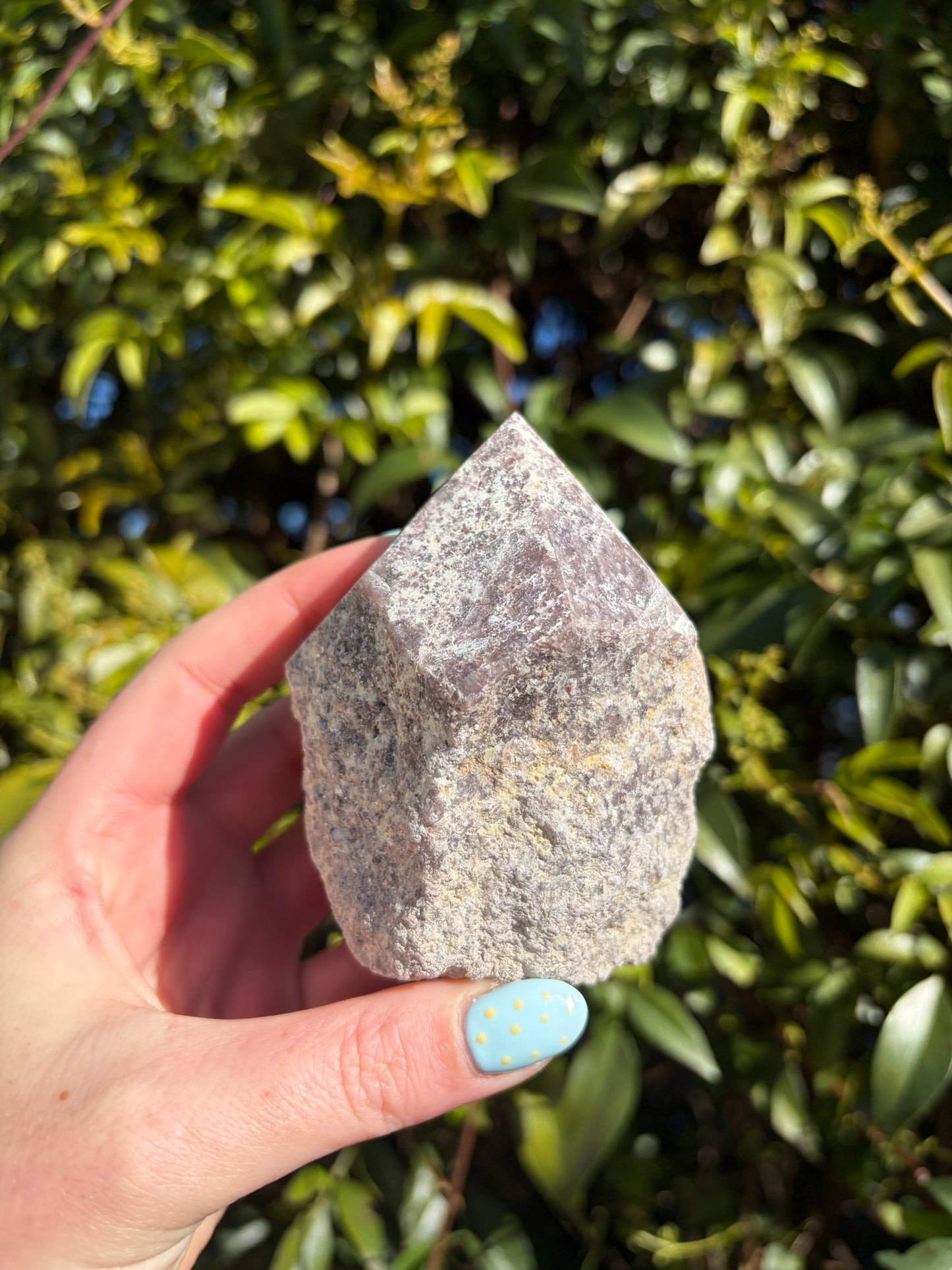 Lepidolite Semi Polished Point F