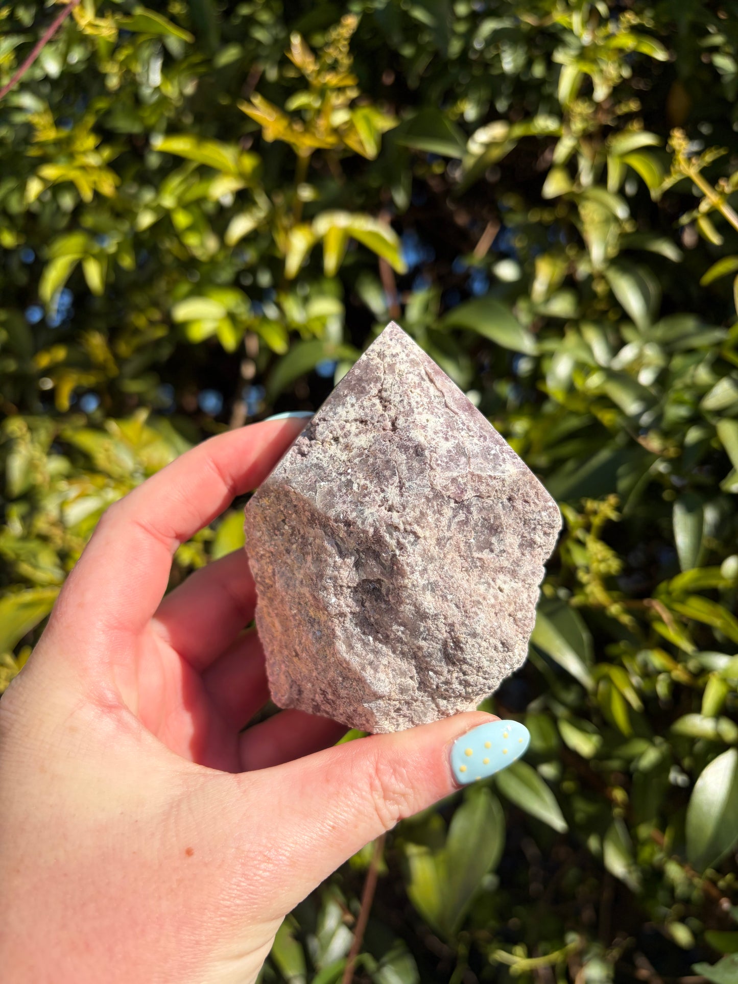 Lepidolite Semi Polished Point F