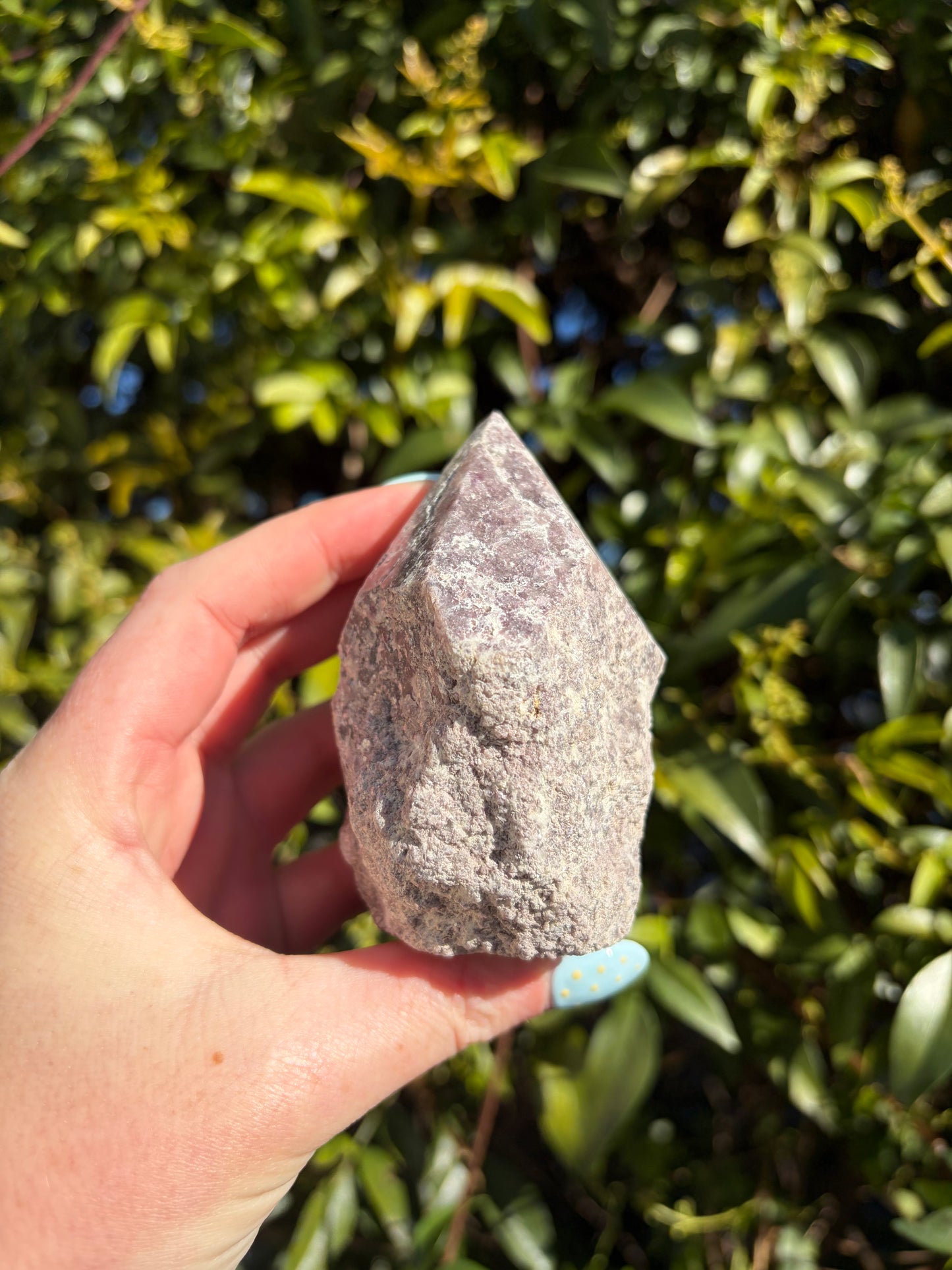 Lepidolite Semi Polished Point F