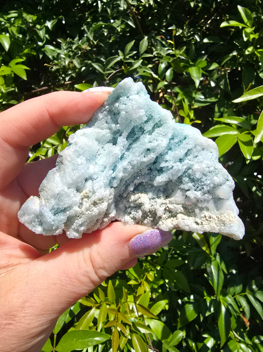 Light Blue Aura Quartz Cluster A