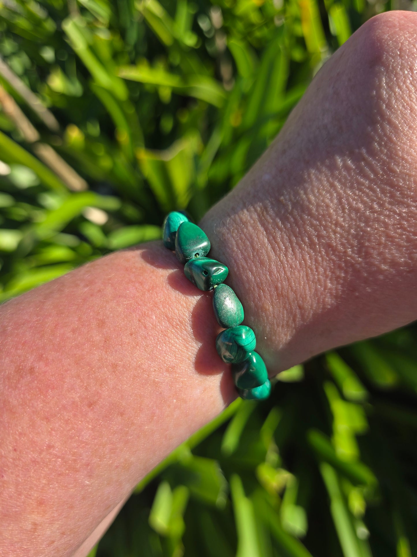 Malachite | Nugget Bead Bracelet