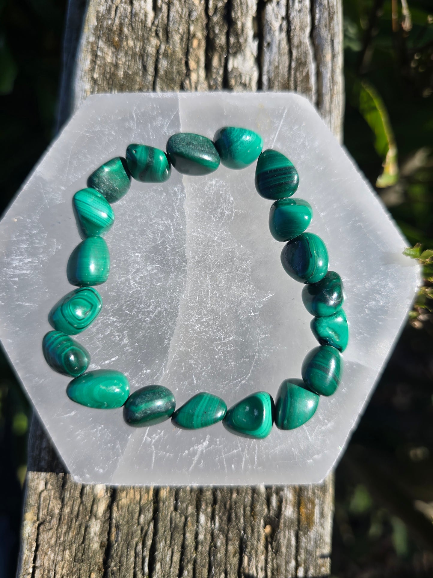 Malachite | Nugget Bead Bracelet