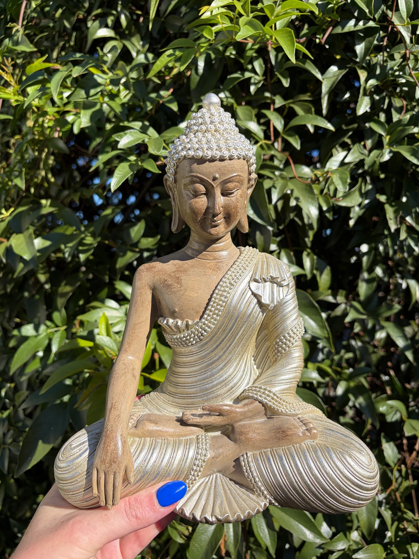 Gold Meditating Buddha Large