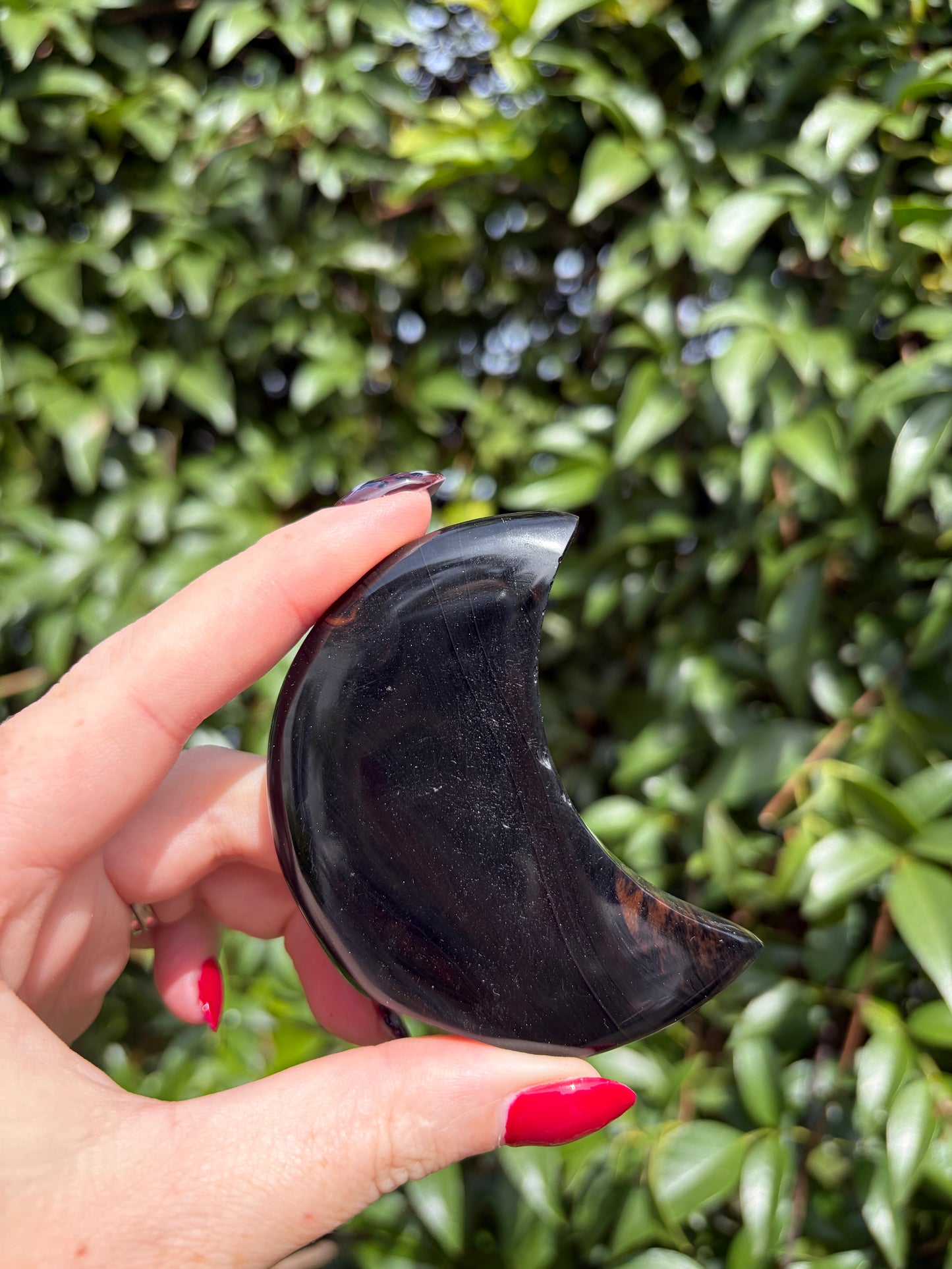 Midnight Lace Obsidian Self Standing Moon A