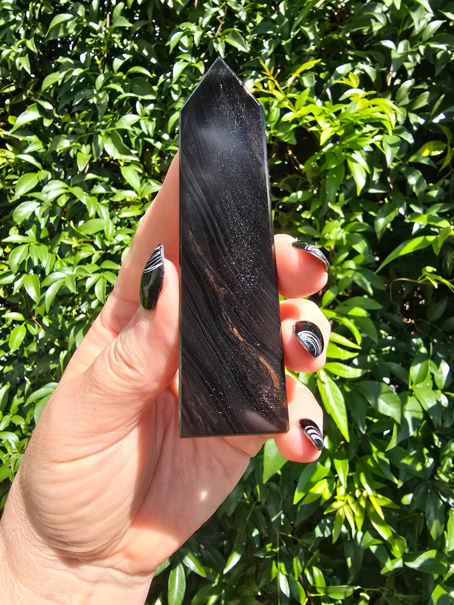 Midnight Lace Obsidian Point