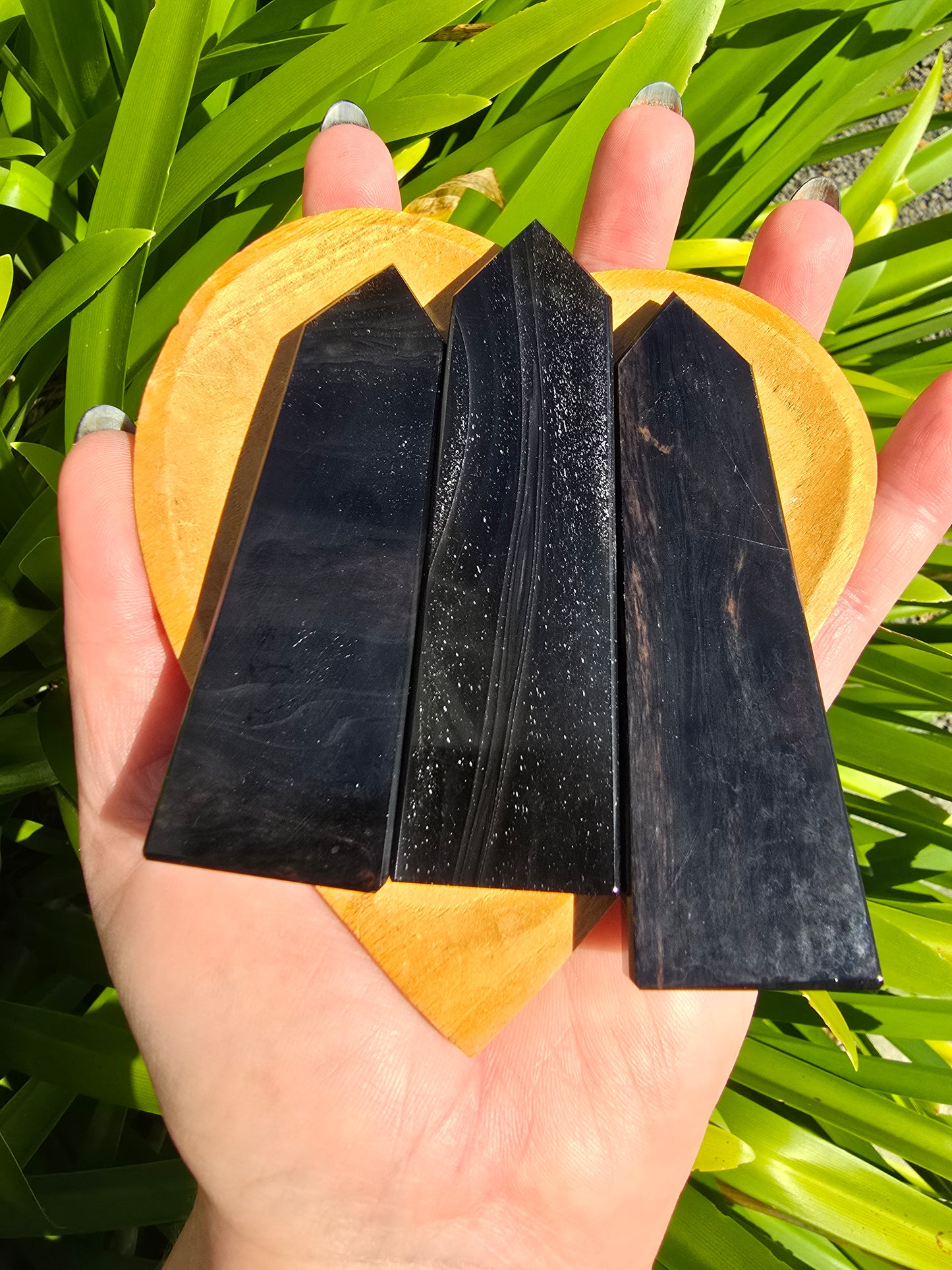 Midnight Lace Obsidian Point