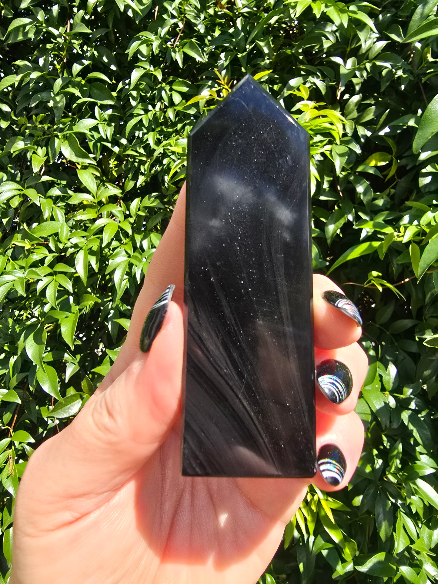 Midnight Lace Obsidian Point A