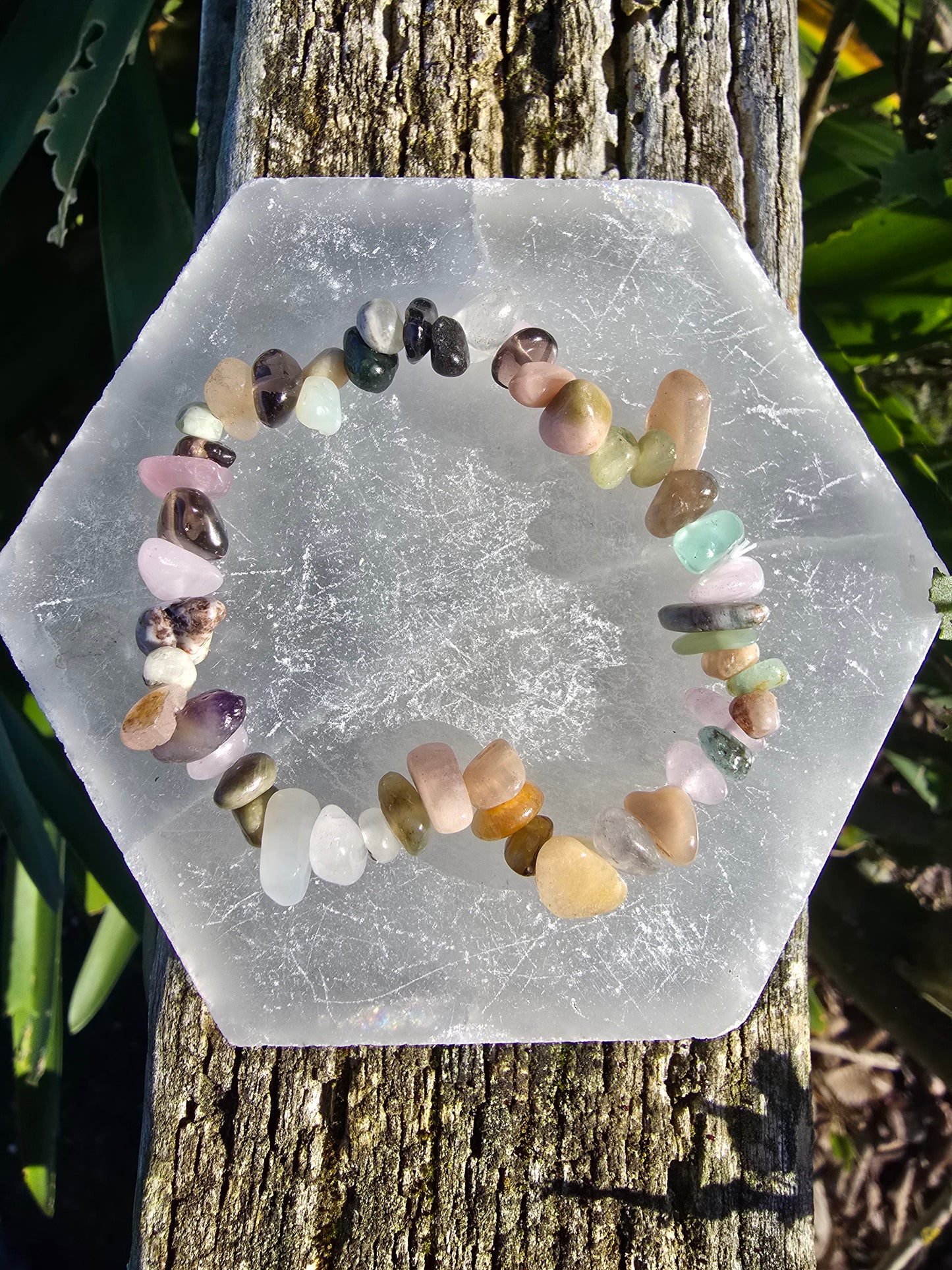 Mixed Crystal | Chip Bracelet