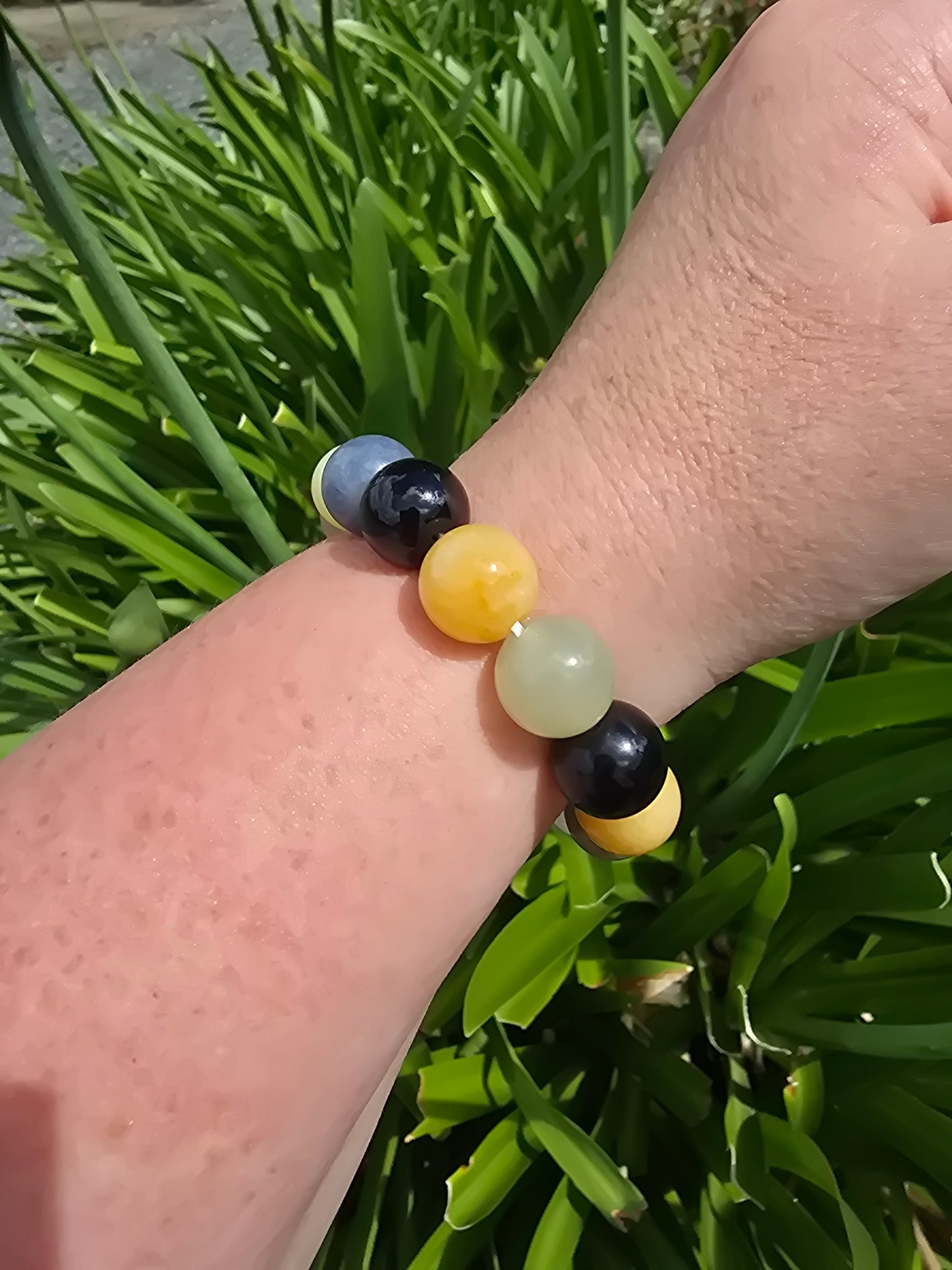 Mixed Crystal | Large Round Bead Bracelet