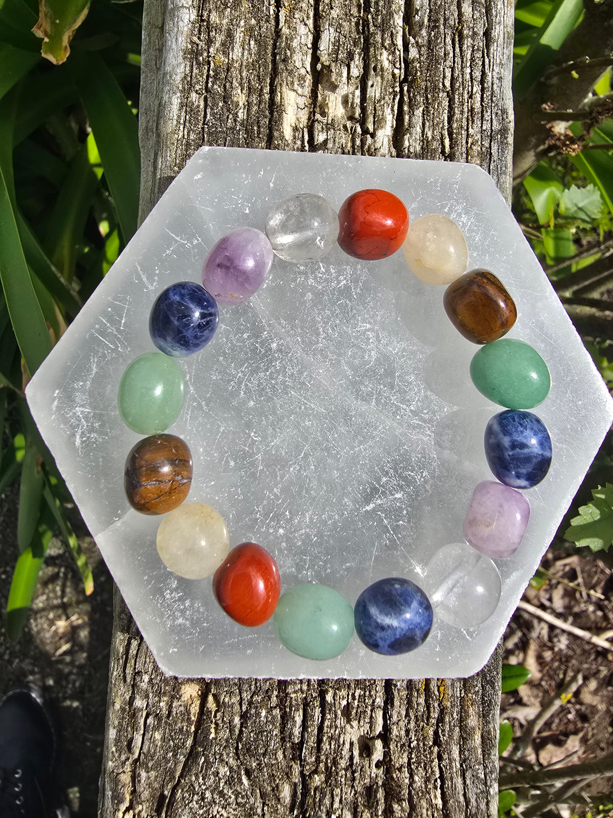 Mixed Crystal | Nugget Bead Bracelet 10 mm