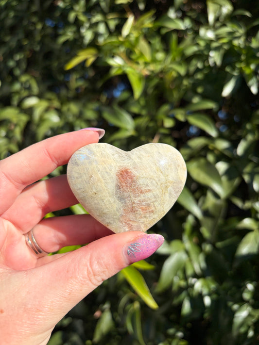 Mixed Moonstone Heart A