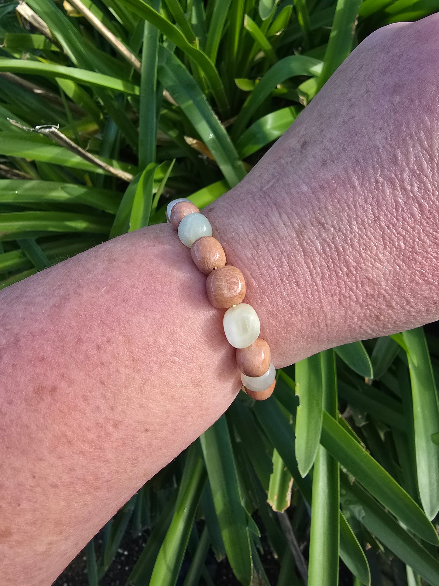Mixed Moonstone | Nugget Bead Bracelet 8 mm
