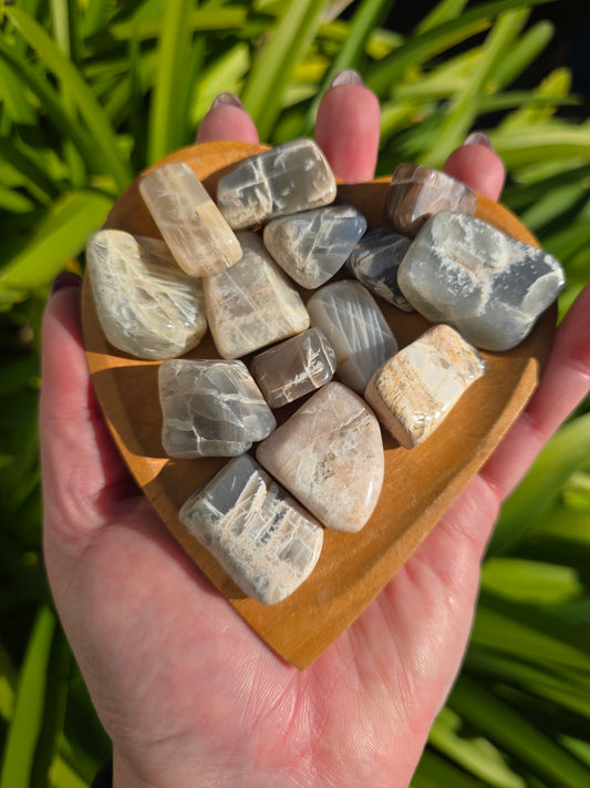Mixed Moonstone Tumbled Stone
