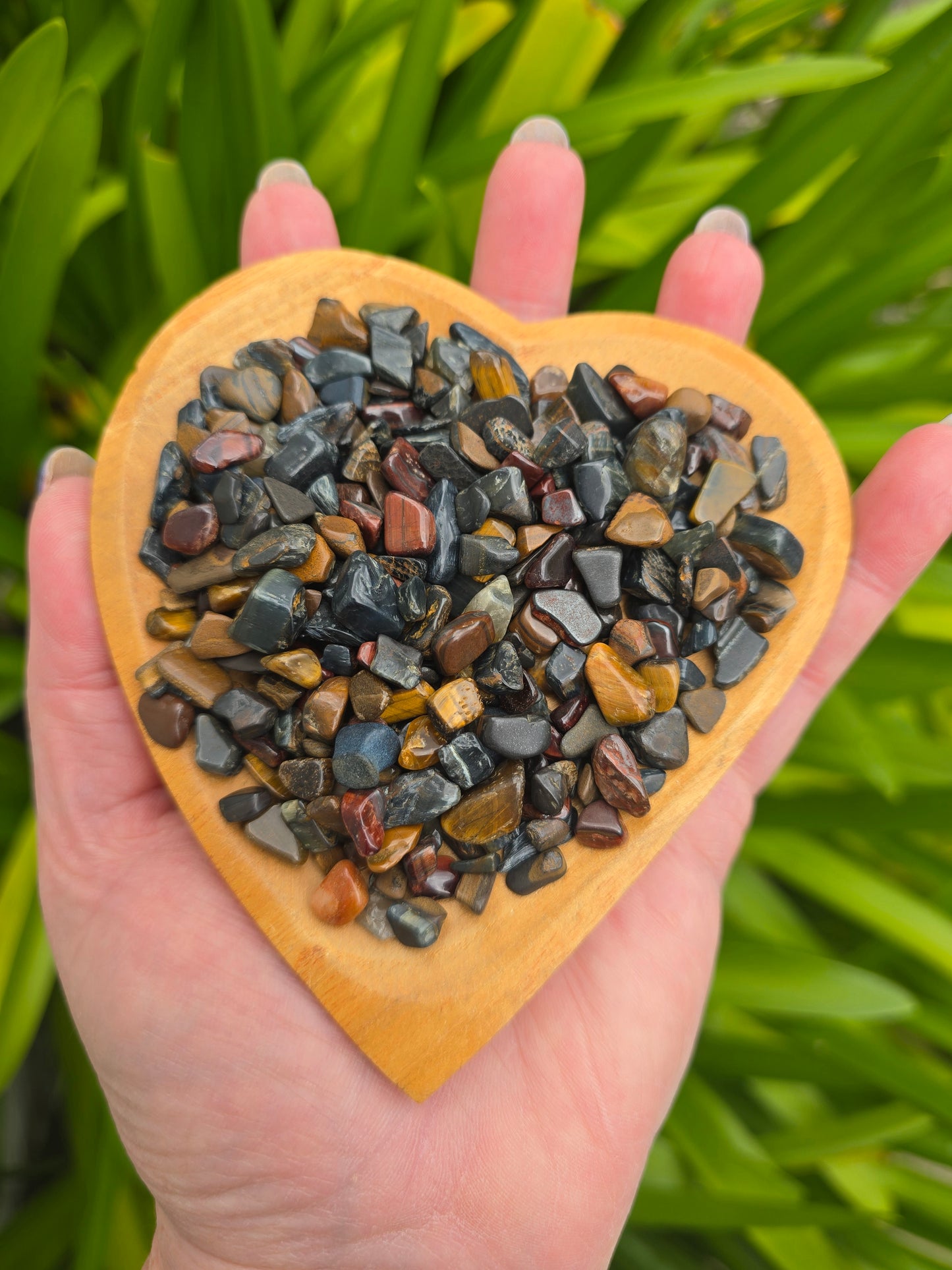 Mixed Tigers Eye Crystal Chip 100 gms Bag