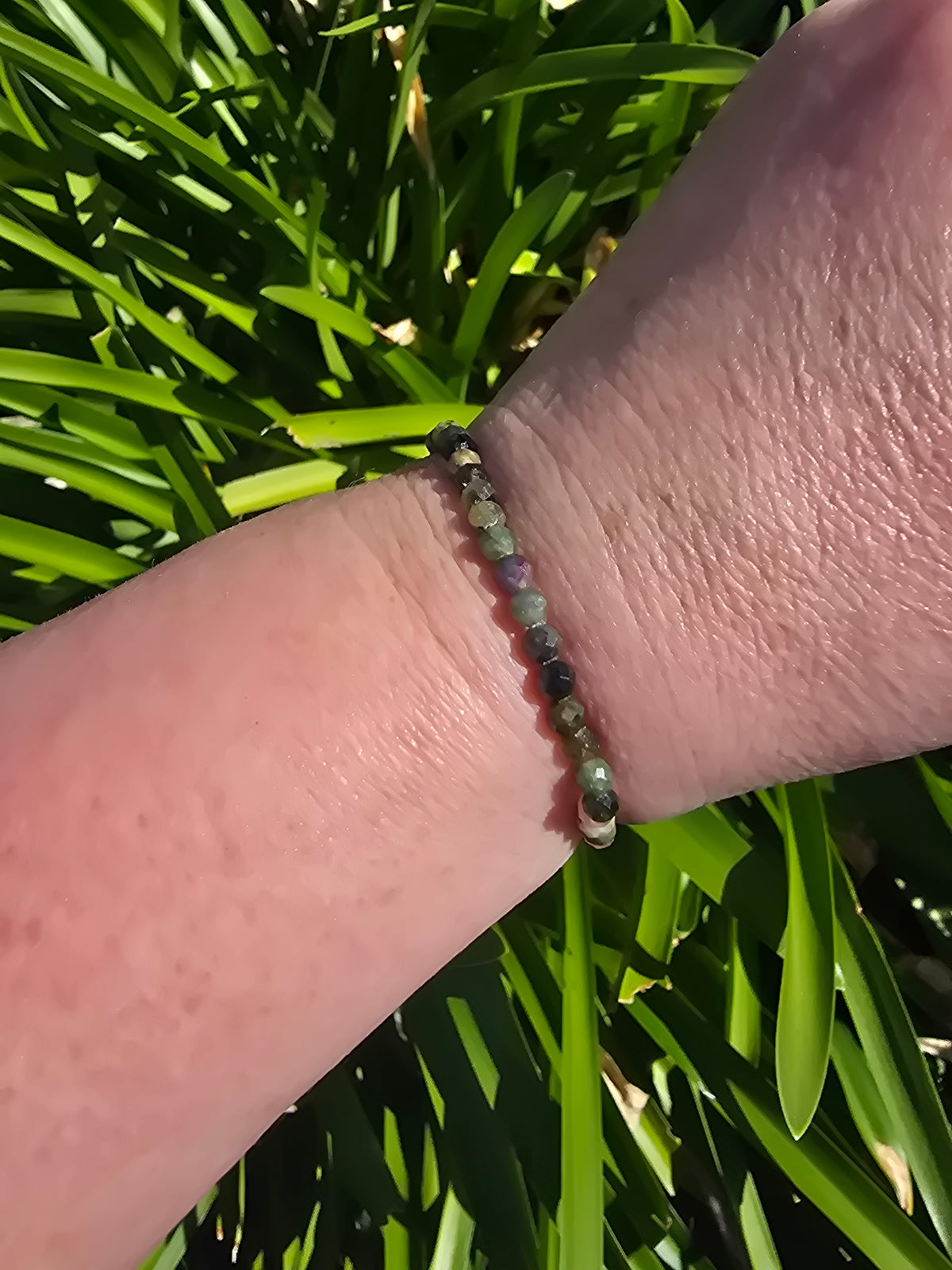Mixed Tourmaline | Faceted Bead Bracelet 4 mm