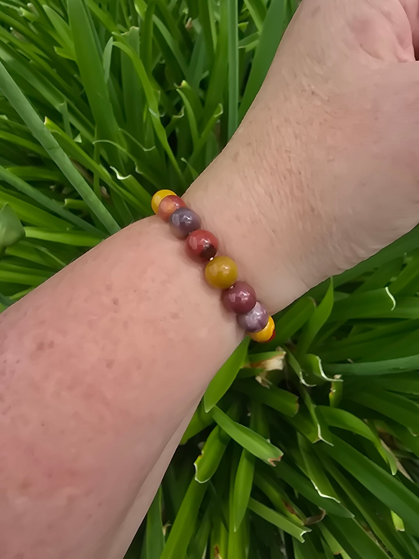 Mookaite Jasper | Round Bead Bracelet
