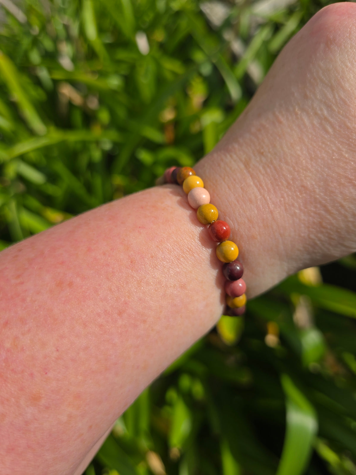 Mookaite Jasper | Round Bead Bracelet 6 mm