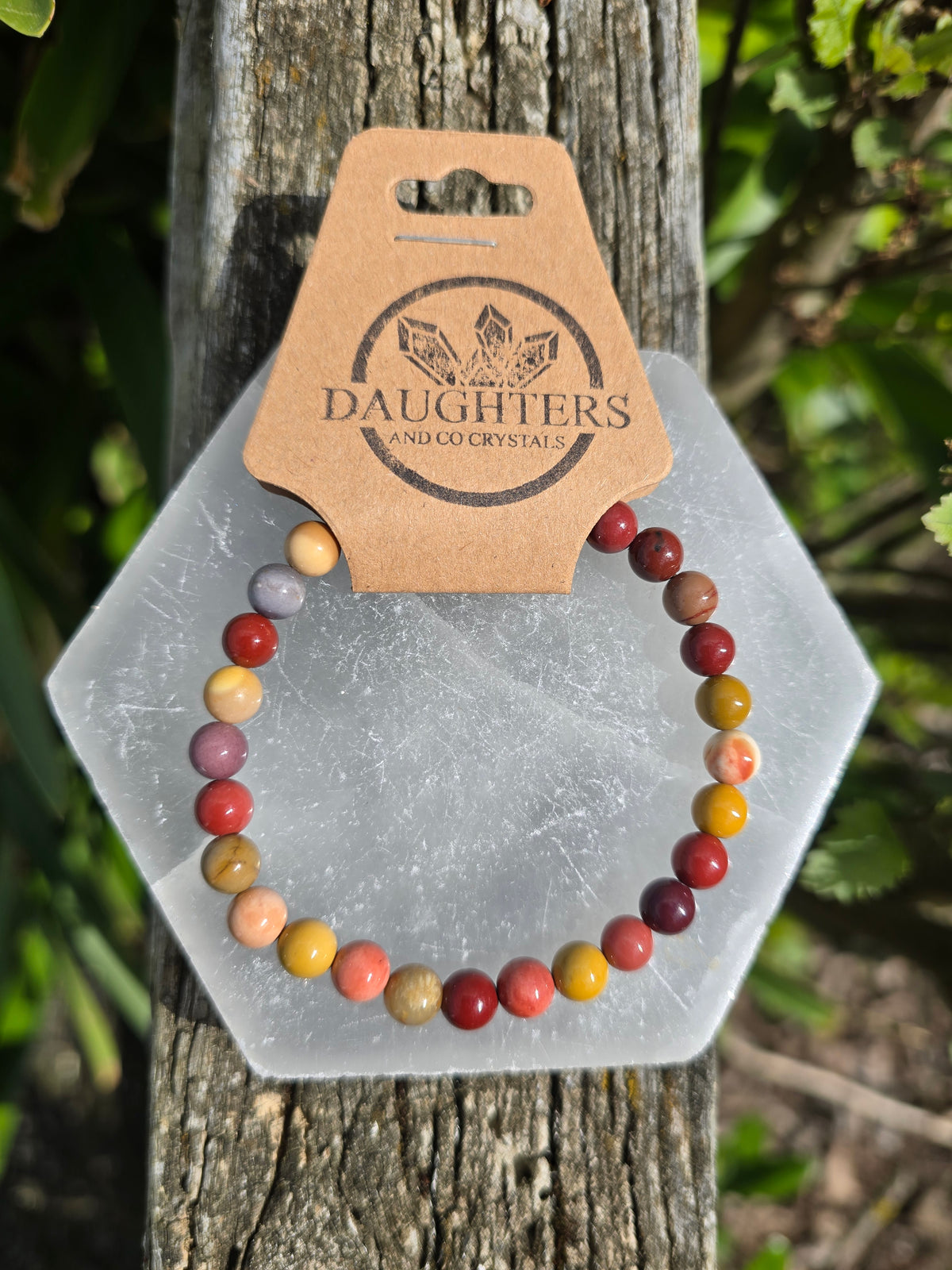 Mookaite Jasper | Round Bead Bracelet 6 mm