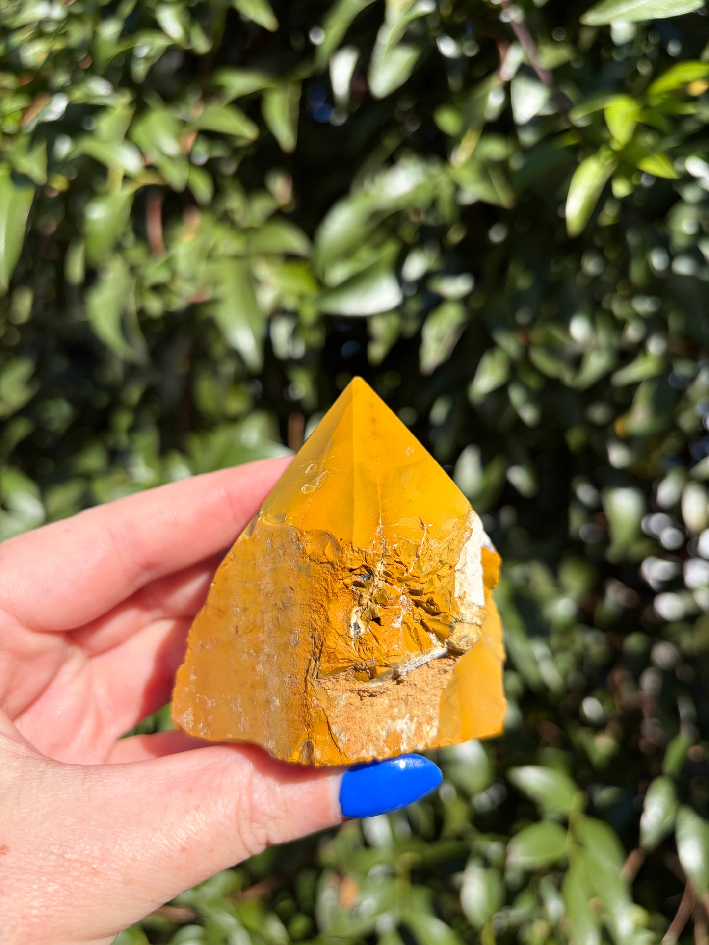 Mookaite Jasper Semi Polished Point A "CHIPPED"