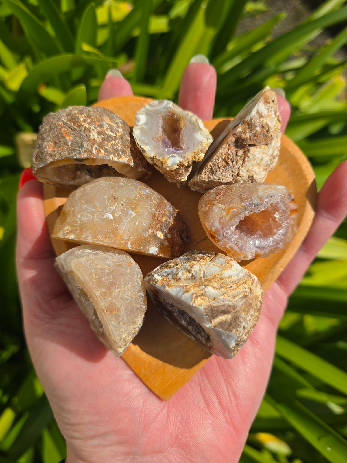 Natural Agate Geode Cave | Small