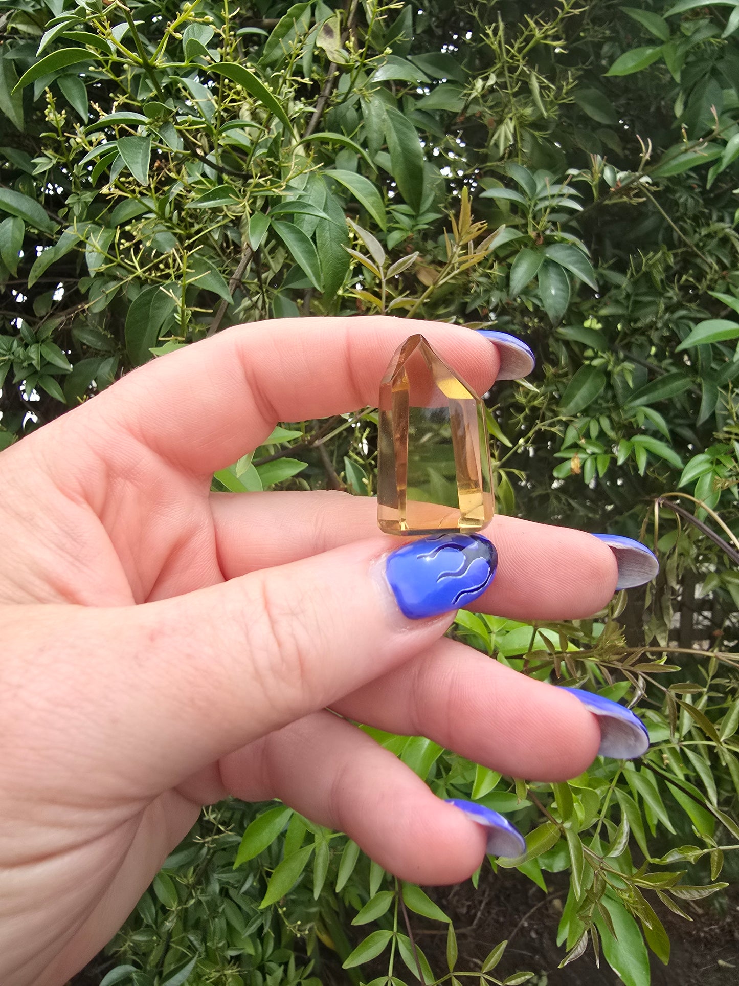 Natural Citrine Polished Point J "CHIPPED"