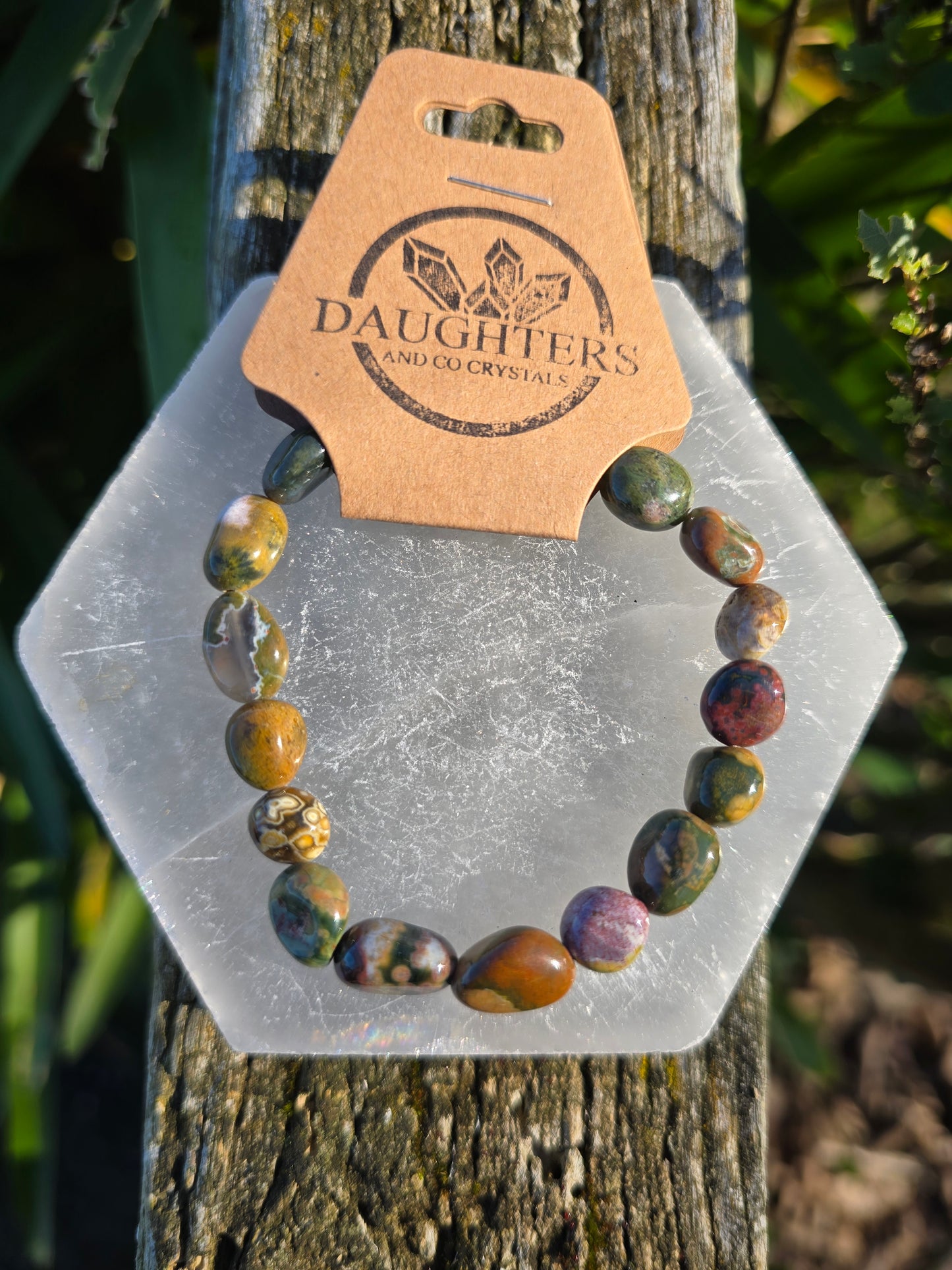 Ocean Jasper | Nugget Bead Bracelet 8 mm