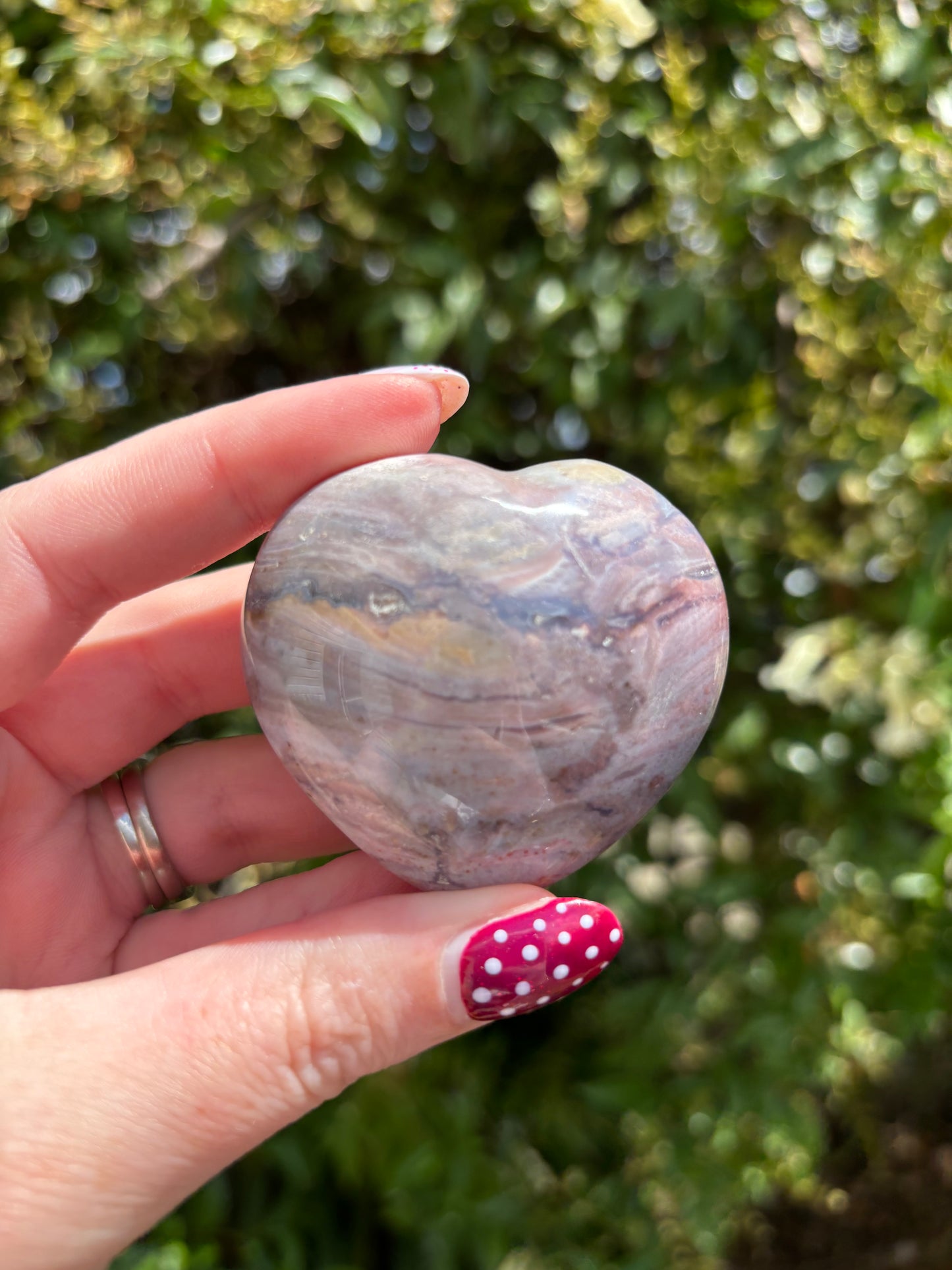 Ocean Jasper Polished Heart A