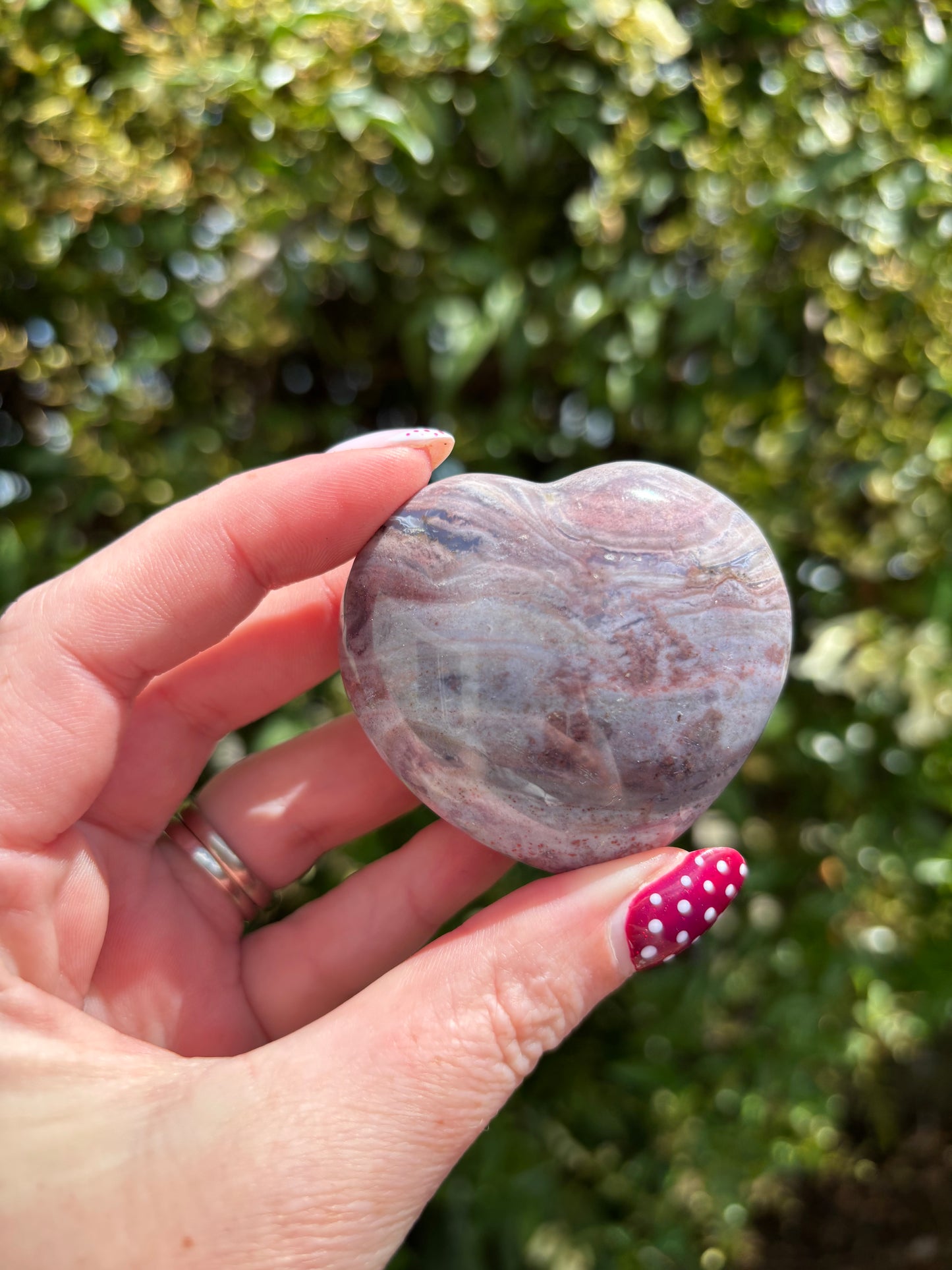 Ocean Jasper Polished Heart A