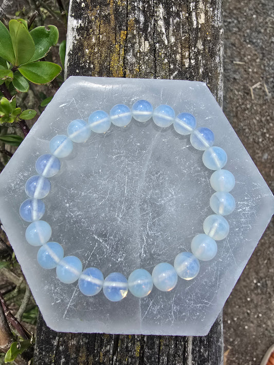 Opalite | Round Bead Bracelet 8 mm
