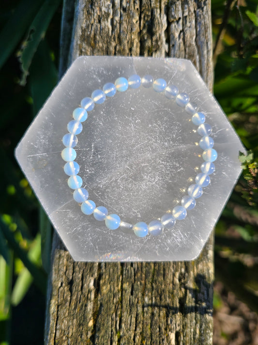 Opalite | Round Bead Bracelet 6 mm