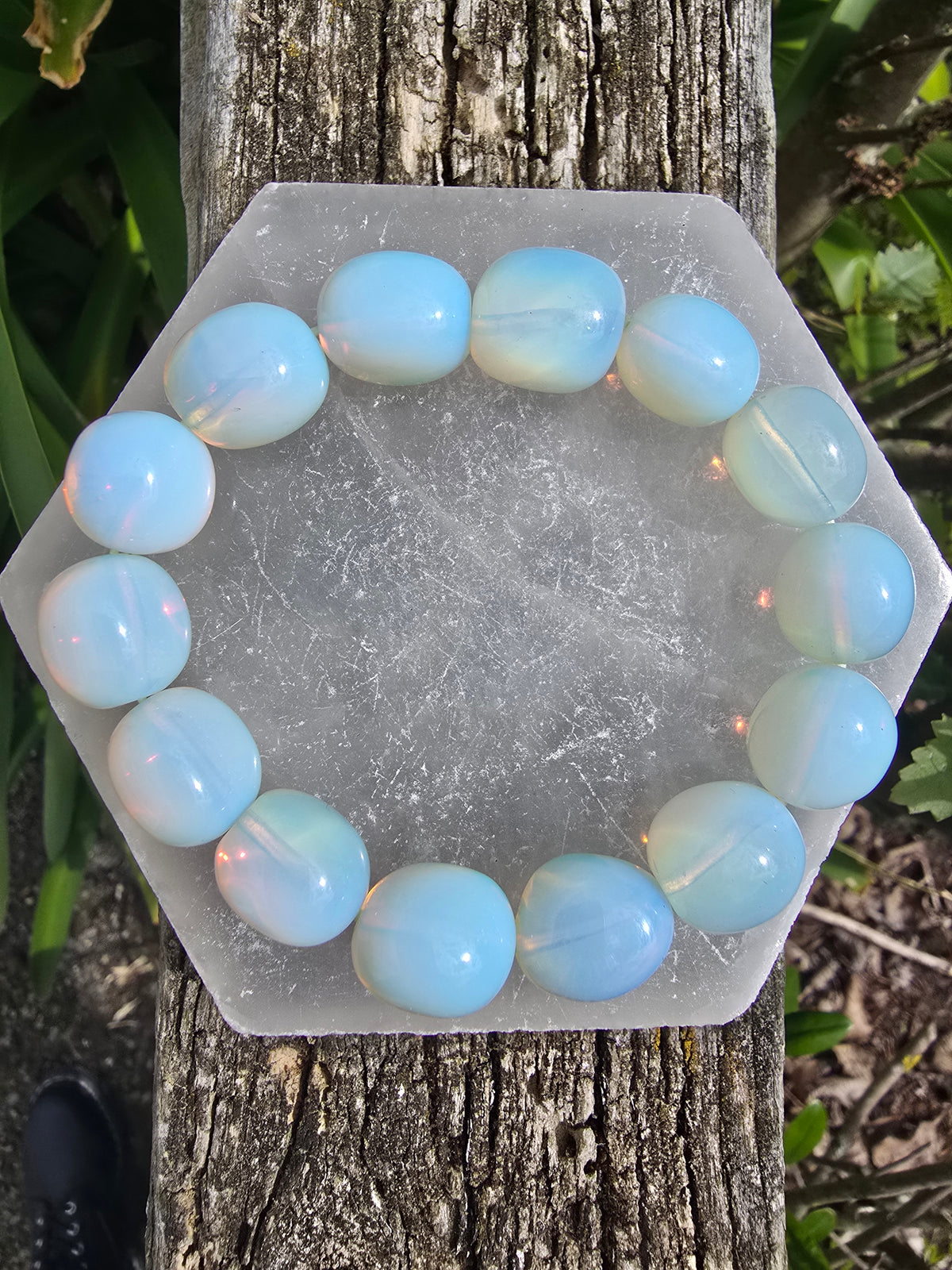 Opalite | Nugget Bead Bracelet 14 mm
