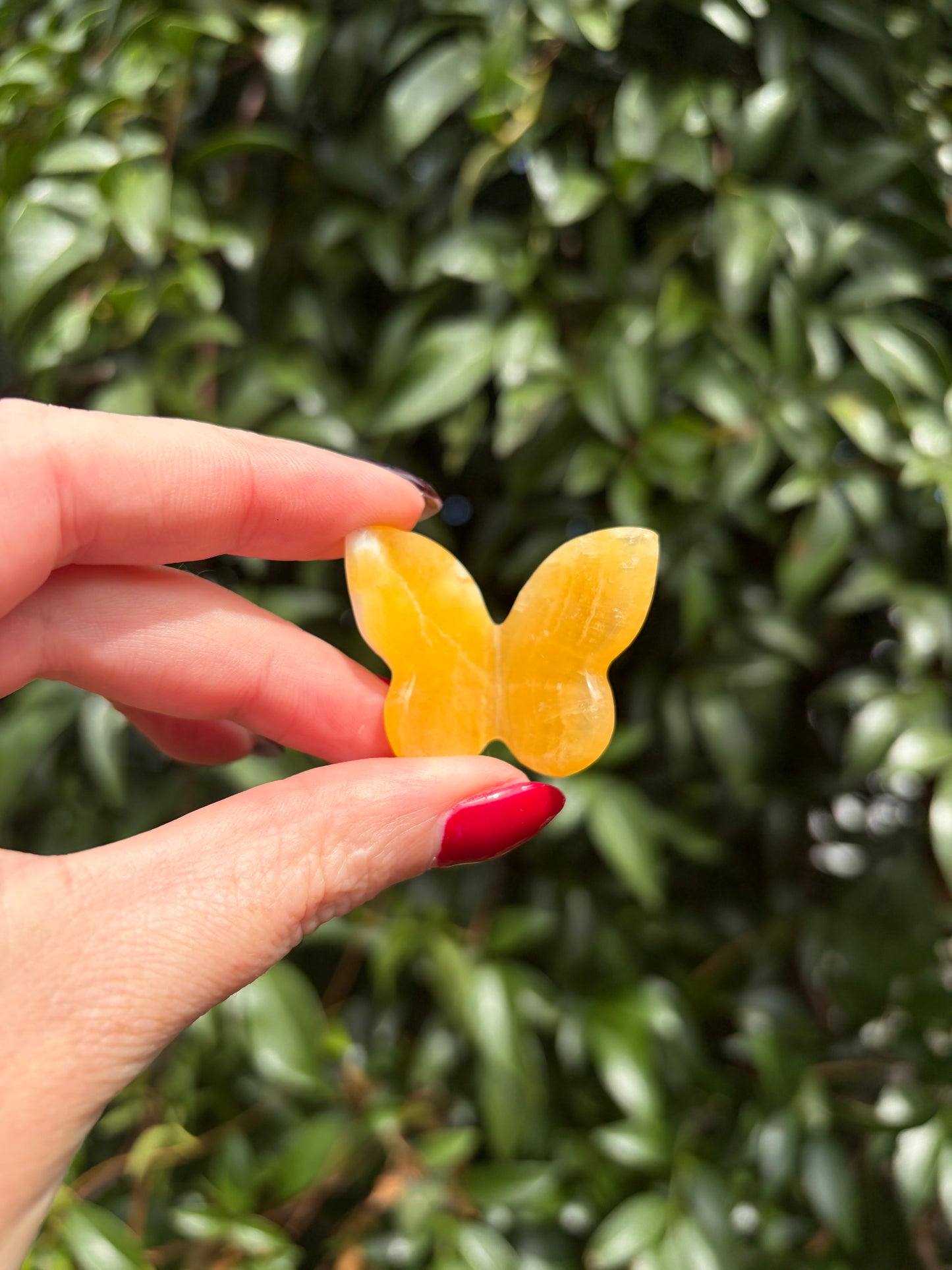 Orange Calcite 3D Medium Butterfly A