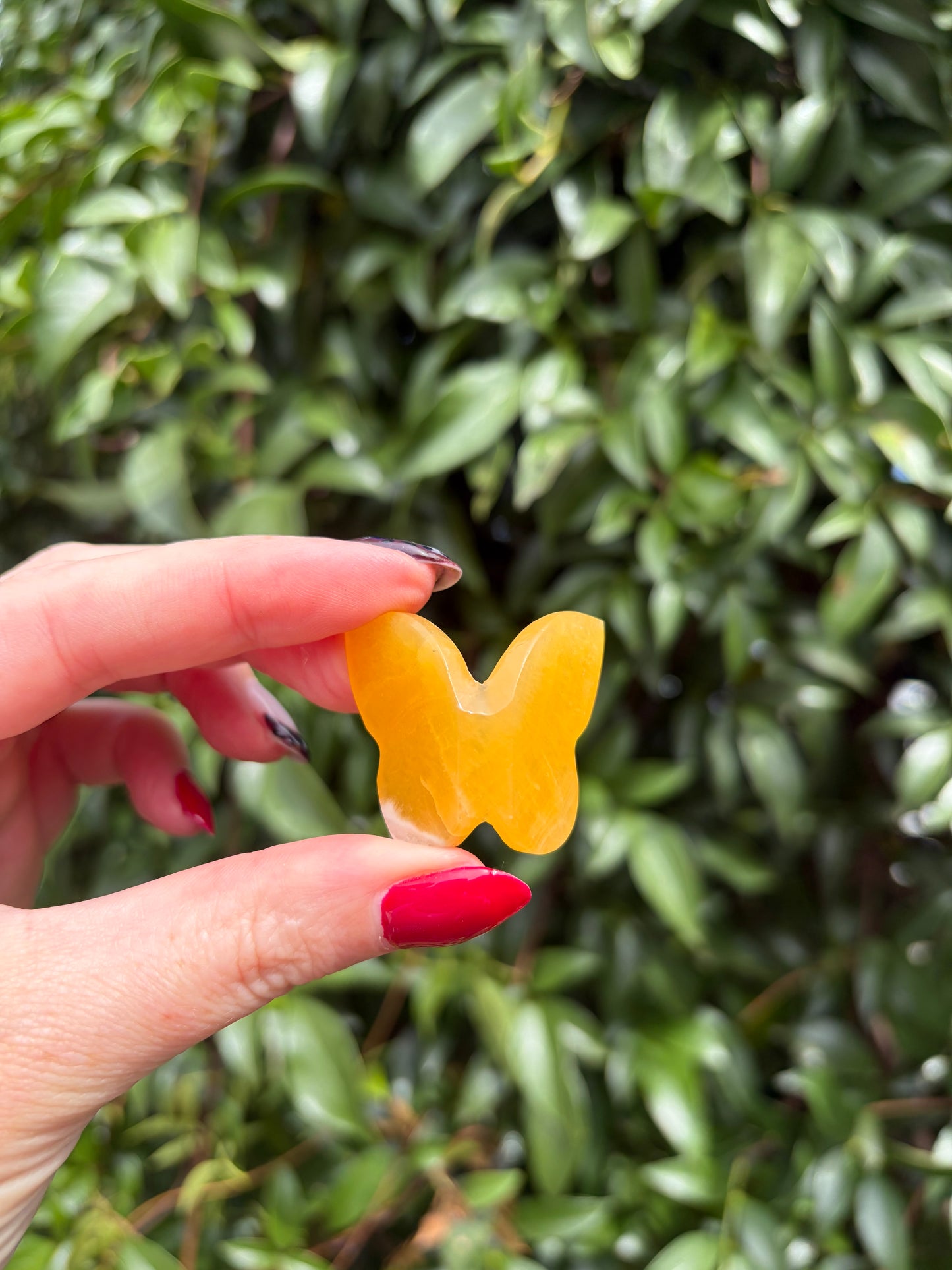 Orange Calcite 3D Medium Butterfly C