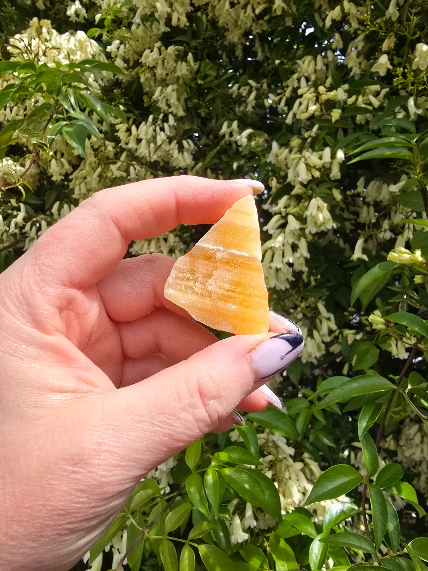 Orange Calcite Rough Piece Small